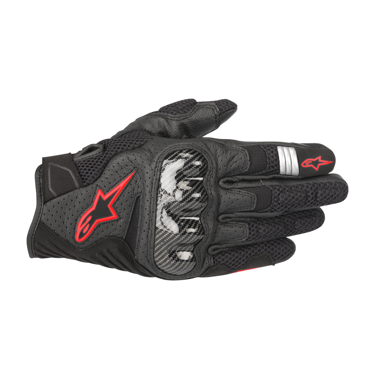 Alpinestars Guanti  SMX-1 Air V2 Nero-Rosso fluo