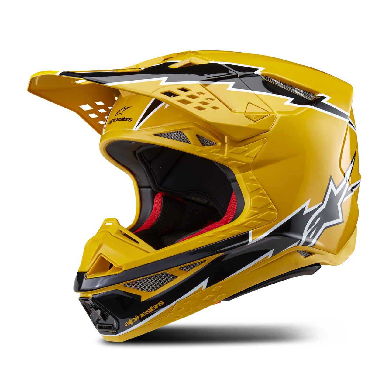 Alpinestars Casco Cross  Supertech S-M10 Ampress Nero-Giallo