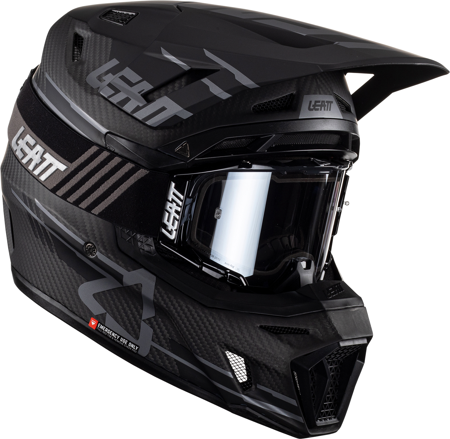 Leatt Kit Casco Cross  Moto 9.5 V23 Carbonio + Maschera