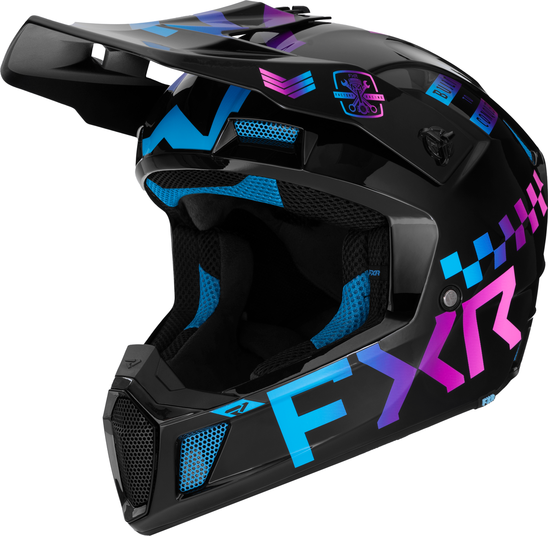 FXR Casco Cross  Clutch Gladiator Candy