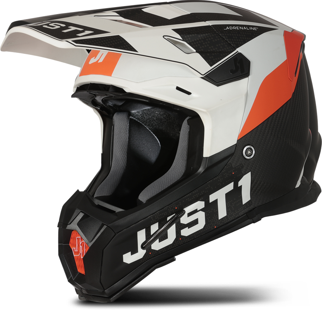 Just1 Casco Cross  J22 Adrenaline Arancio-Bianco