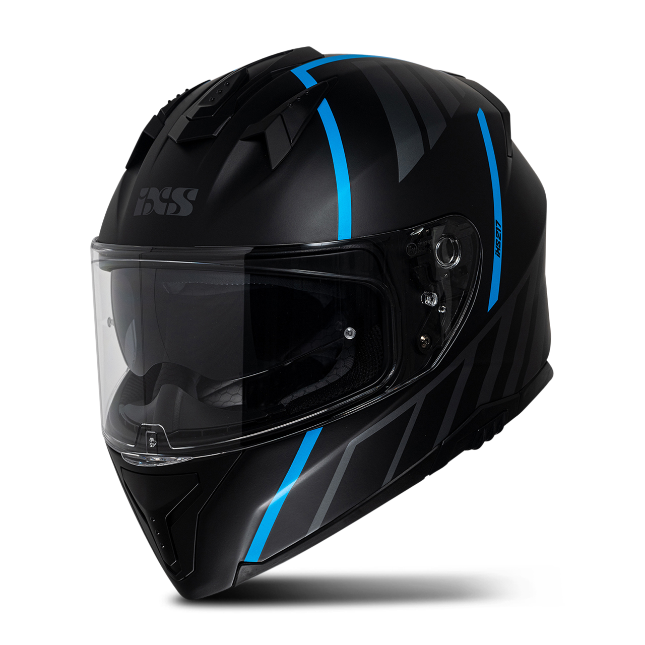 iXS Casco Integrale  217 2.0 Nero Opaco-Azzurro