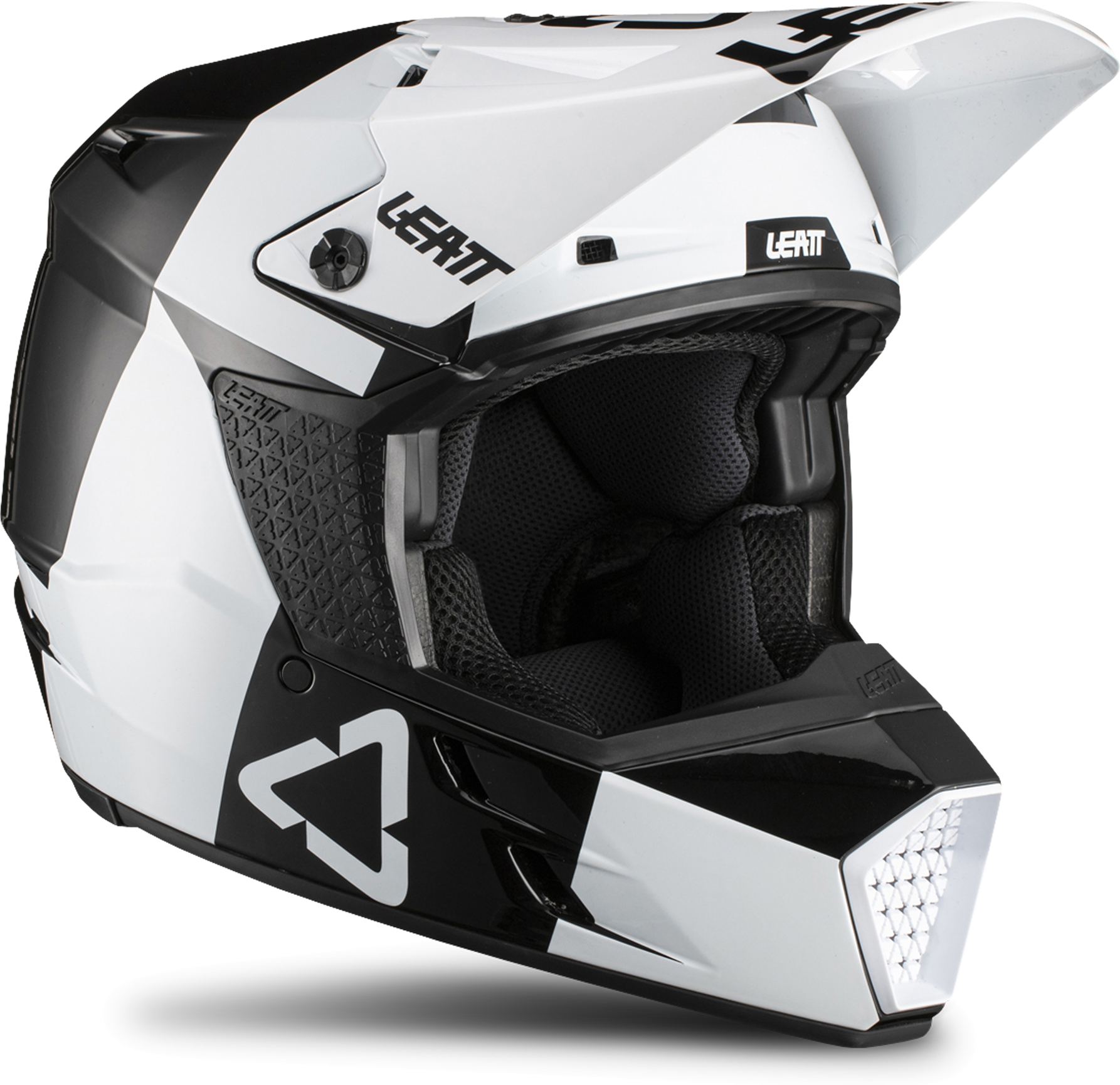 Leatt Casco Cross Bambino  Moto 3.5 Bianco