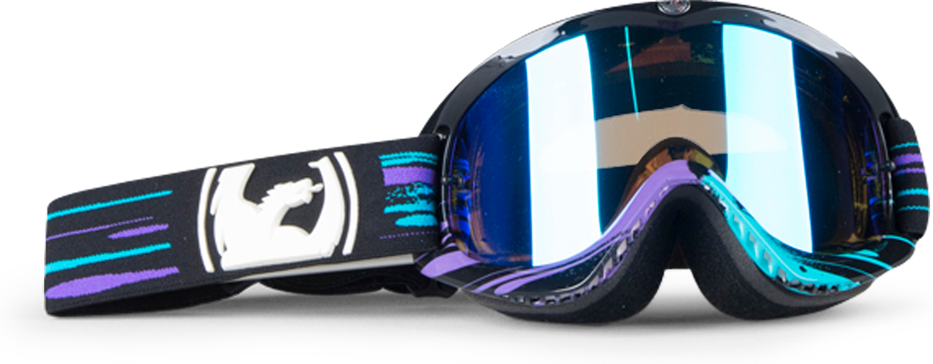 Dragon Maschera Cross  MDX Paint Drip Blu-Nero