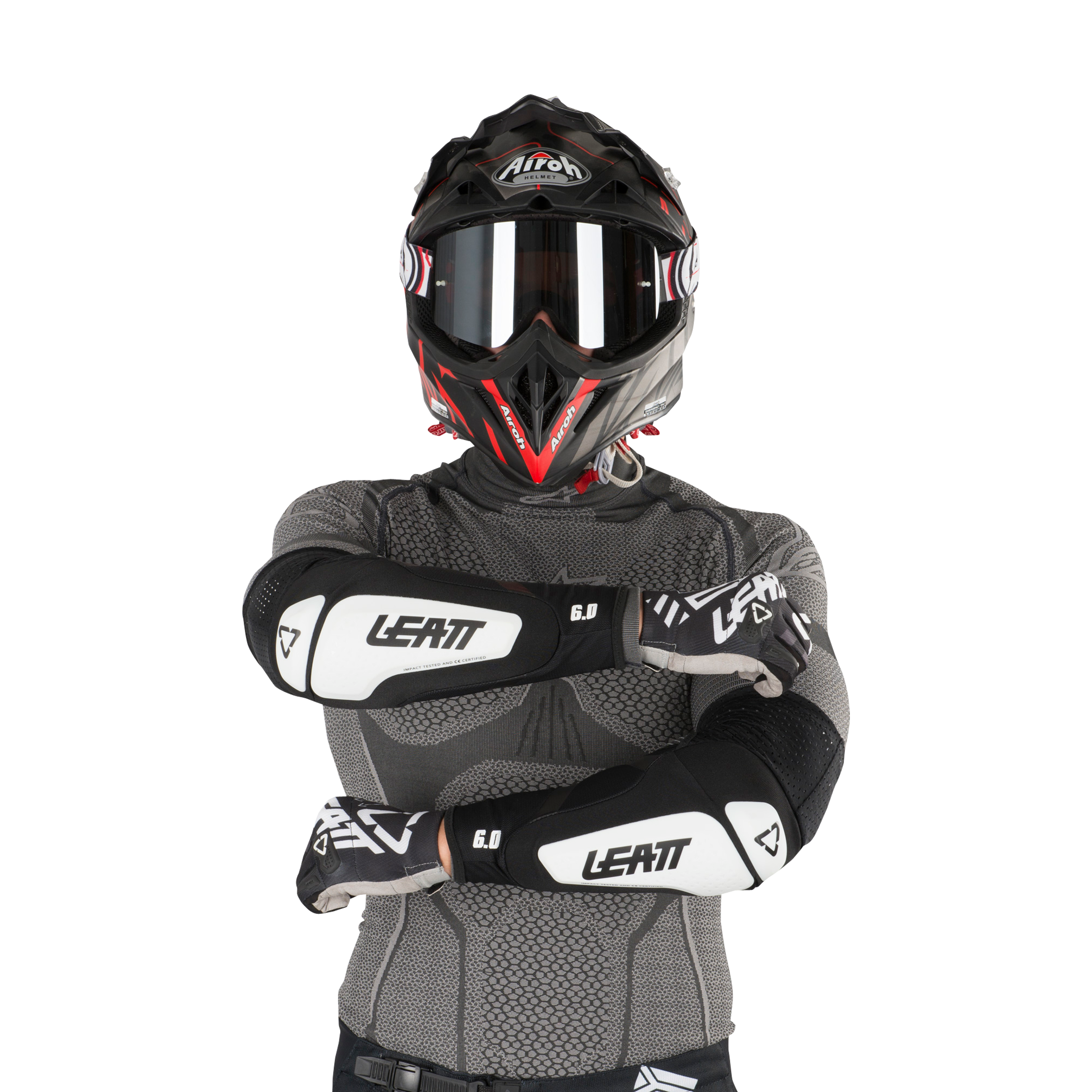 Leatt Gomitiere  3DF 6.0 Bianco-Nero