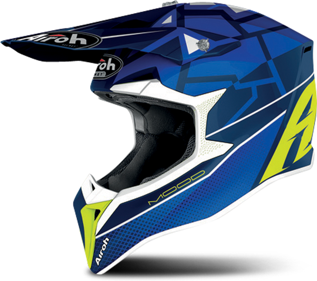 Airoh Casco Cross  Wraap Mood Blu