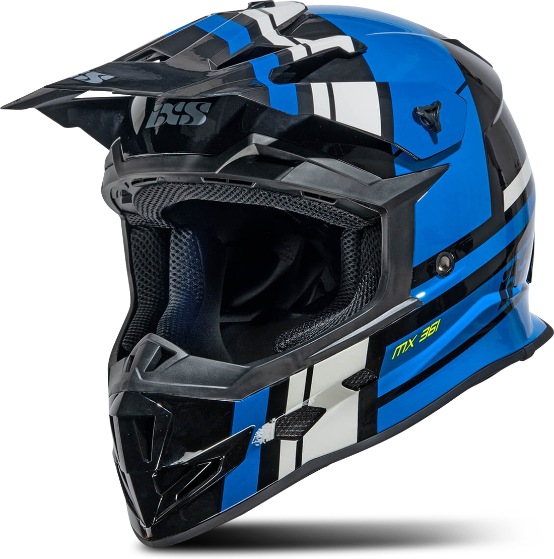 IXS Casco Cross  361 2.3 Nero-Blu-Grigio