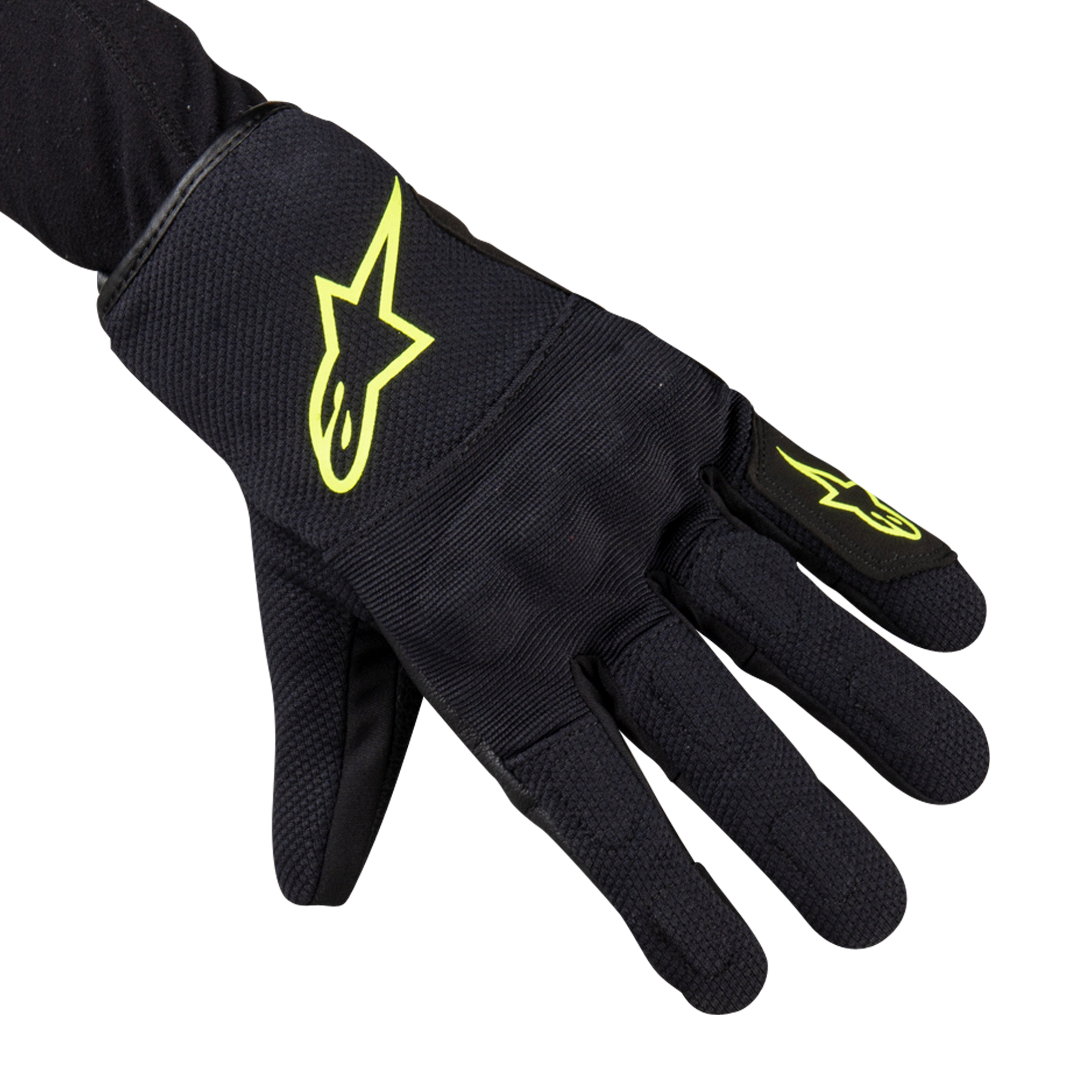 Alpinestars Guanti Moto  S Max Drystar® Nero-Giallo Fluo