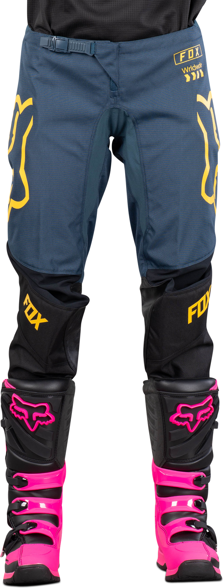 FOX Pantaloni Cross Donna  180 Mata Nero-Blu