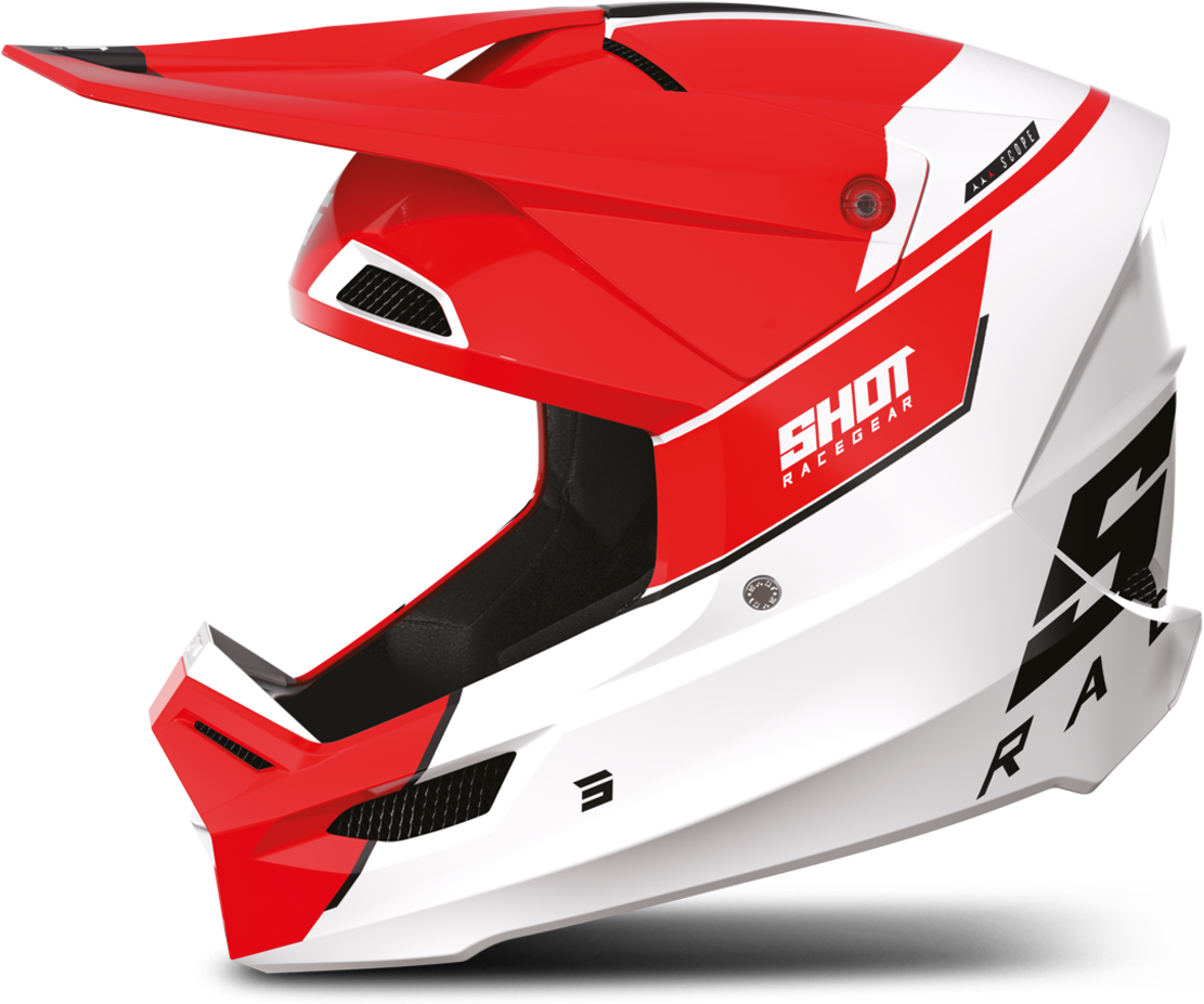 Shot Race Gear Casco Cross Shot Furious Scope Rosso