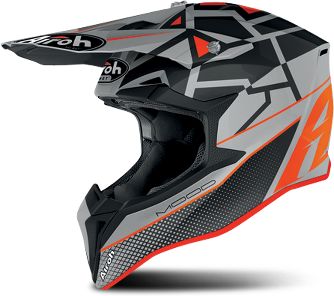 Airoh Casco Cross  Wraap Mood Arancio