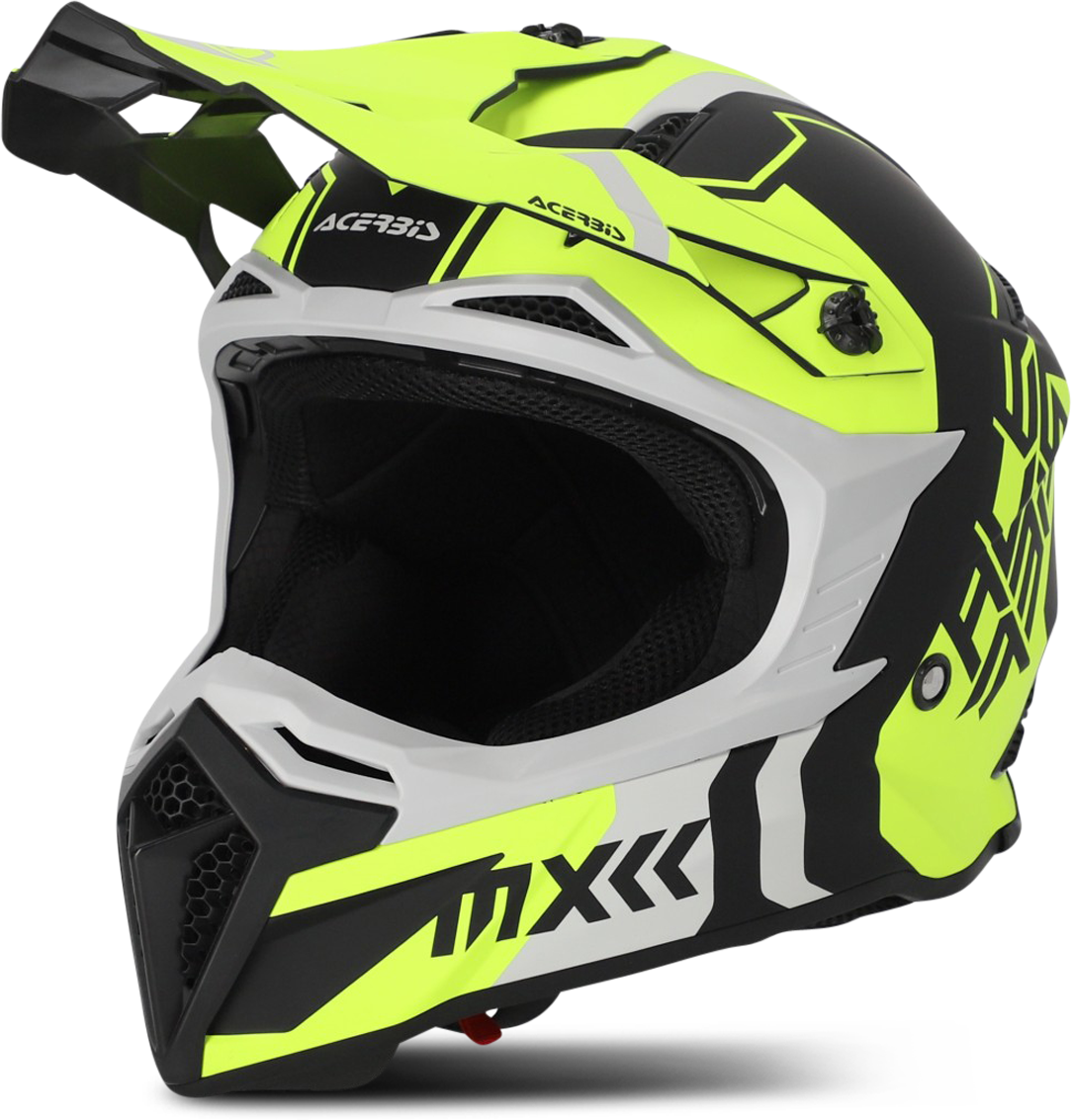 Acerbis Casco Cross  Profile 5 Nero-Giallo Fluo