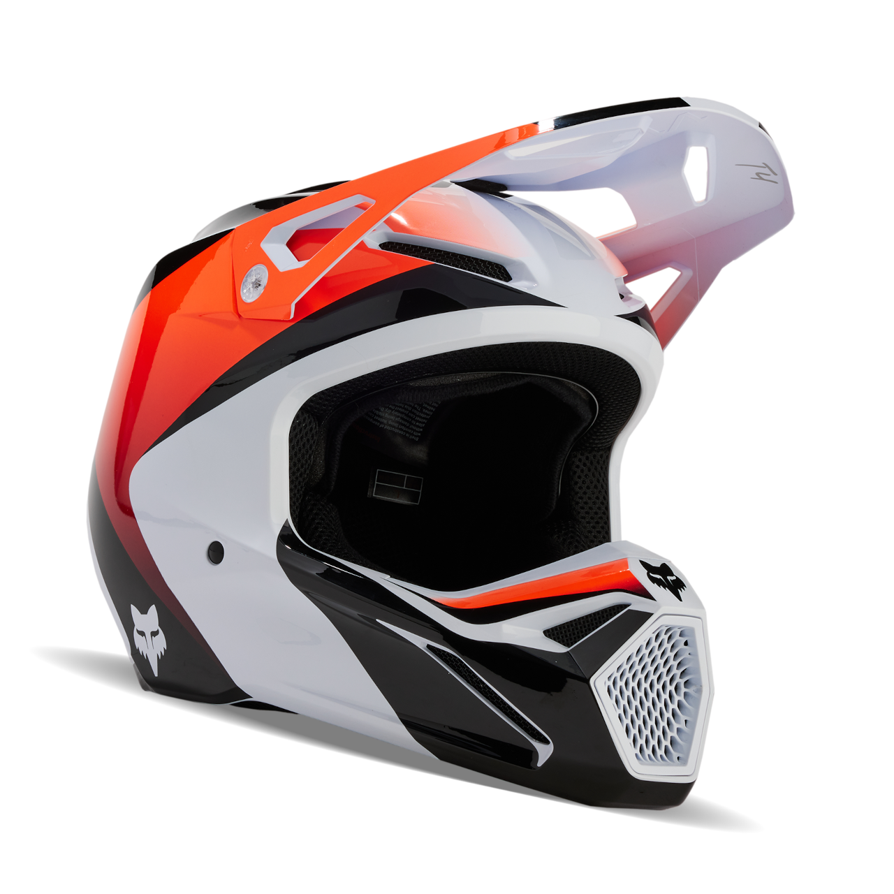 FOX Casco Cross  V1 Streak Bianco