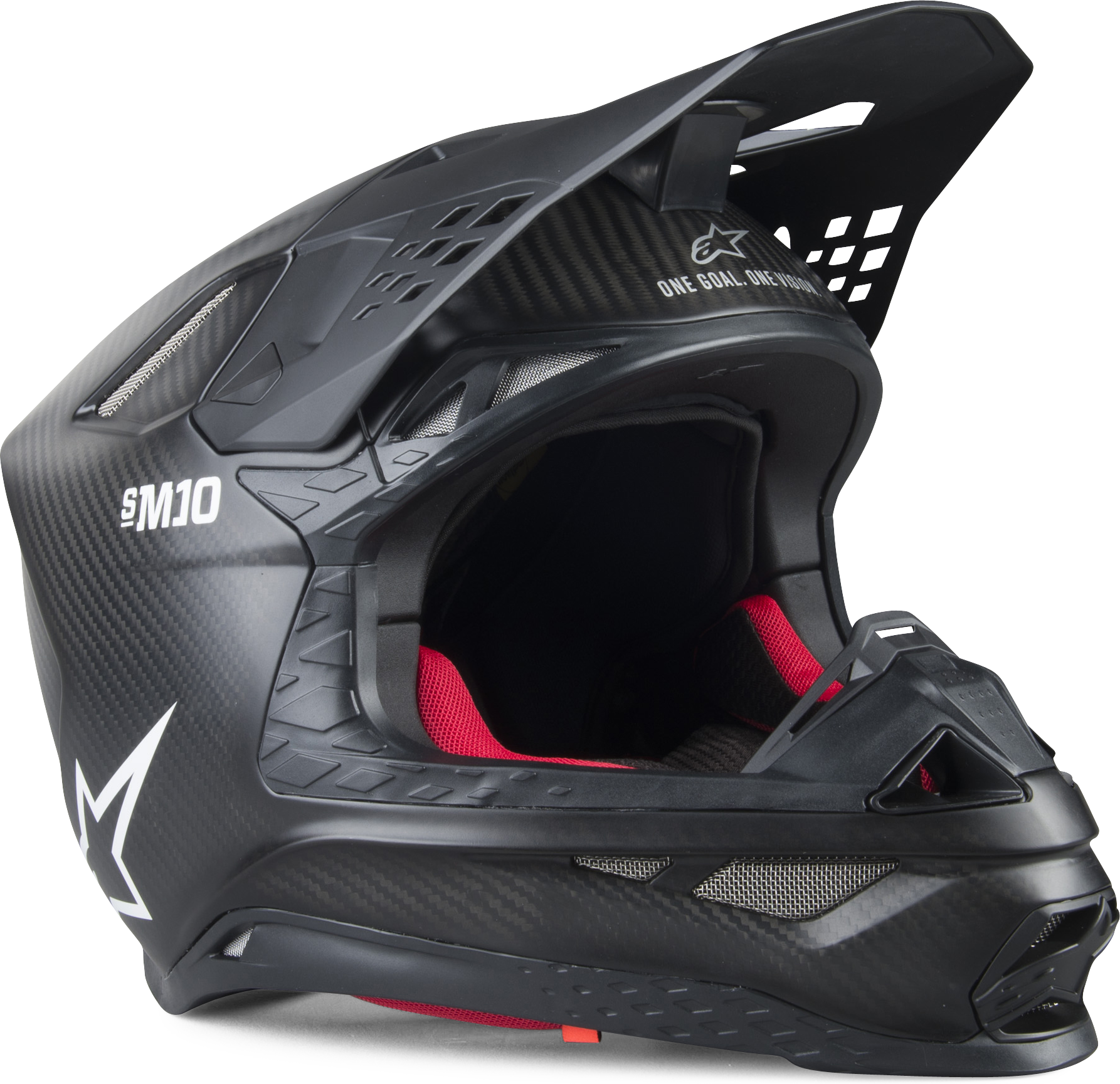 Alpinestars Casco Cross  Supertech S-M10 Mips Solid Nero Opaco