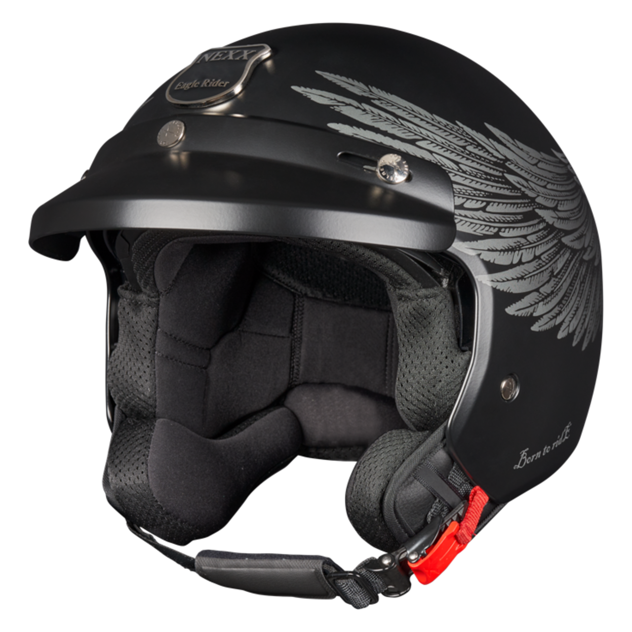 Nexx Casco Jet  Y.10 Eagle Rider Nero-Grigio MT