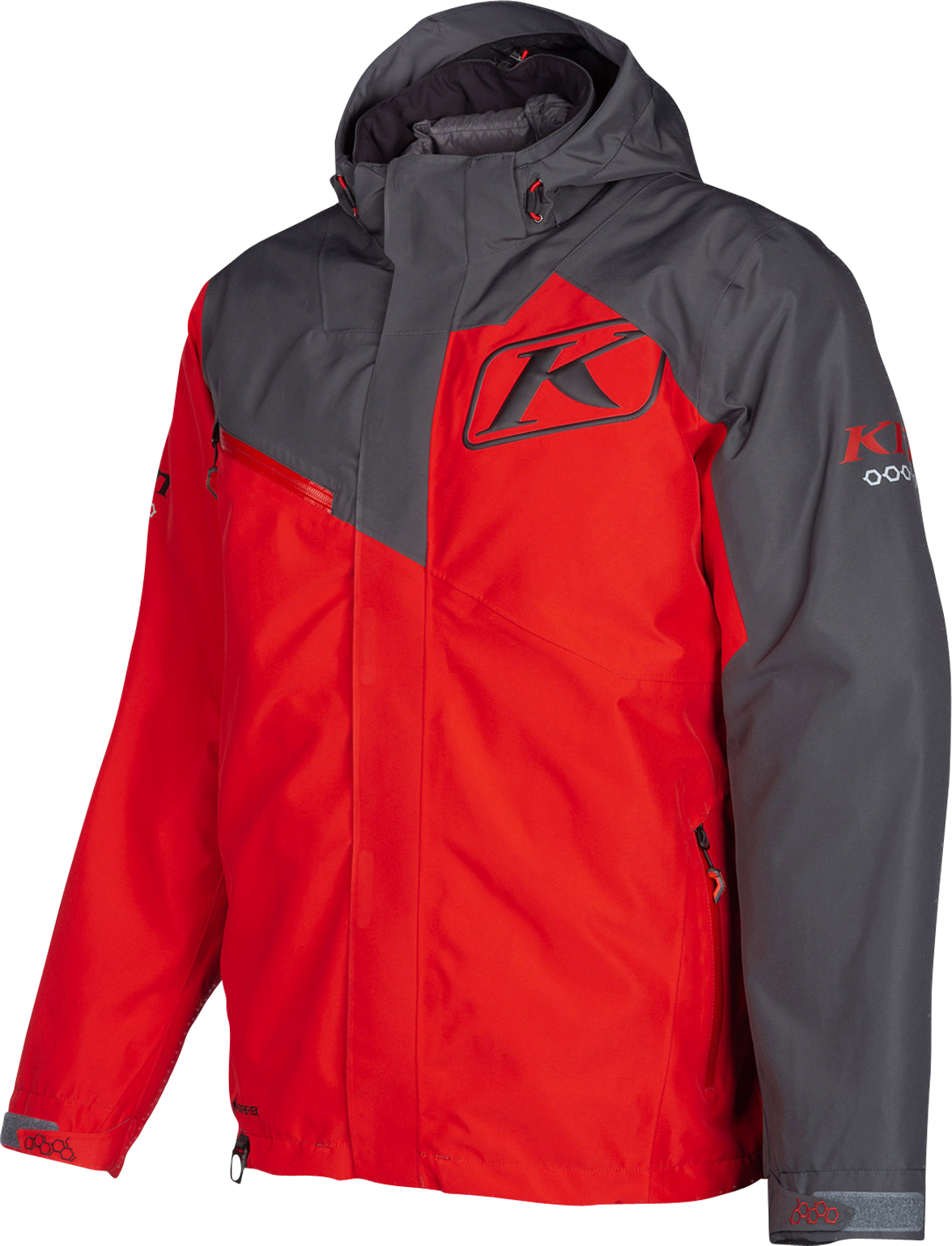 KLIM Giacca Snow  Kompound Rosso-Asfalto