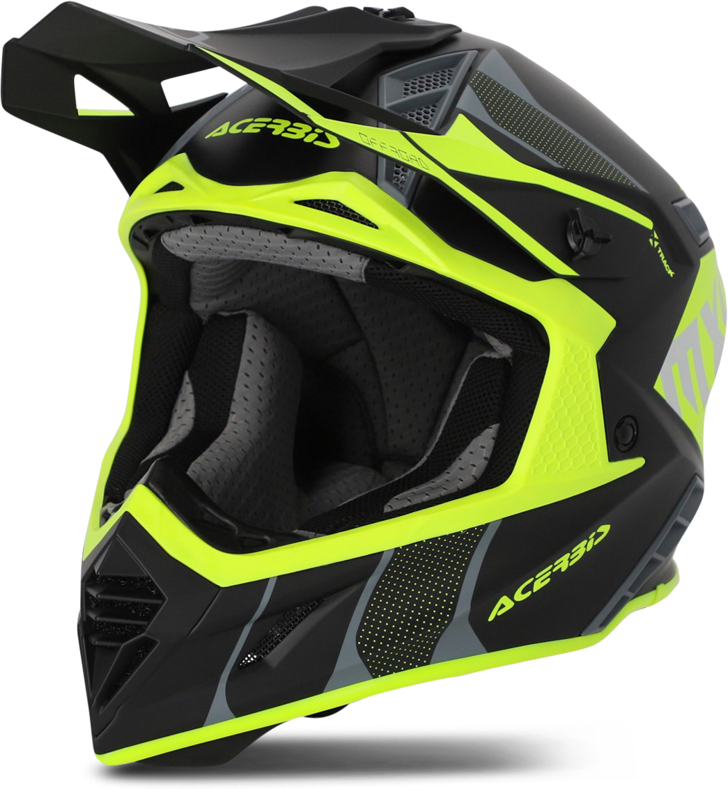 Acerbis Casco Cross  X-Track Nero-Giallo Fluo