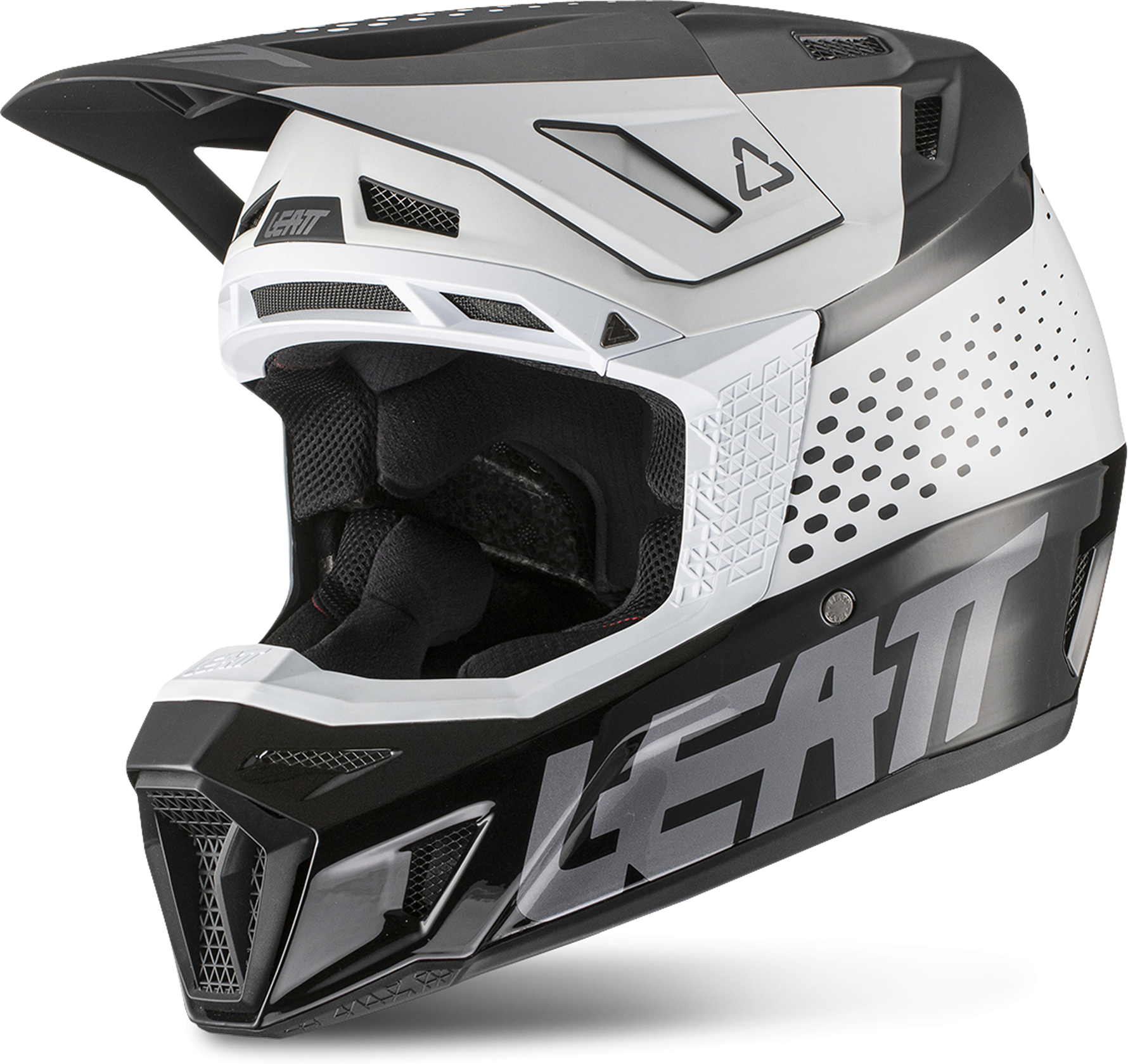 Leatt Kit Casco Cross  Moto 8.5 Nero-Bianco