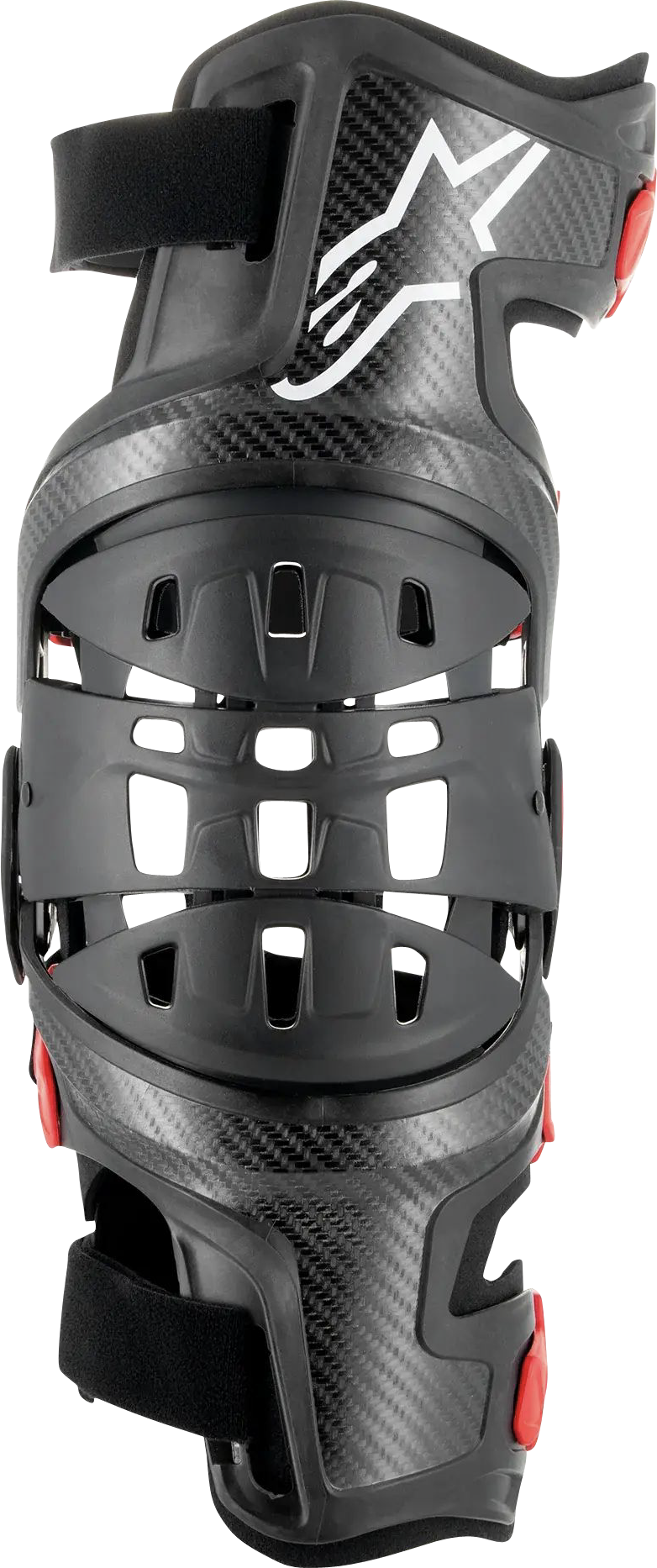 Alpinestars Ginocchiera  Bionic-10 Sinistra Nero-Rosso