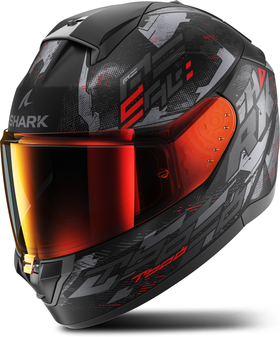 Shark Casco Integrale  Ridill 2 Molokai Mat Nero-Antracite-Rosso