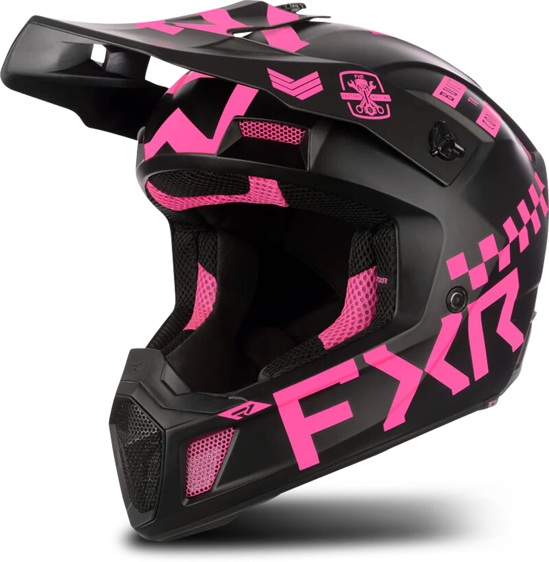 FXR Casco Cross  Clutch Gladiator Rosa