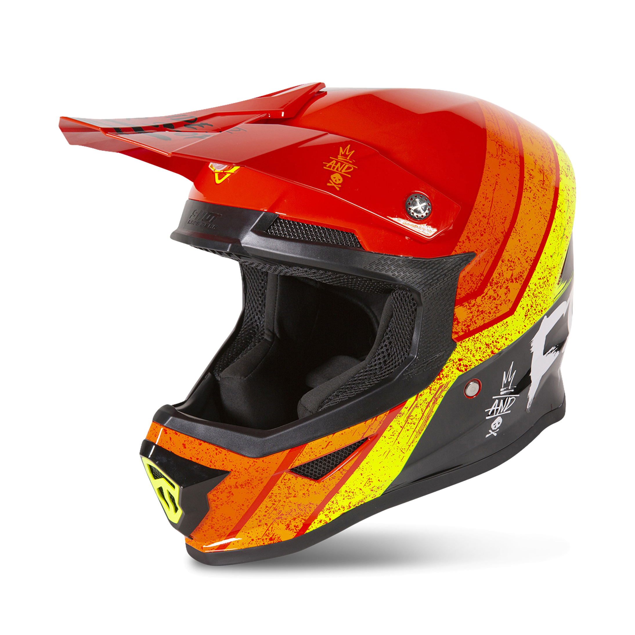 Freegun Casco Cross Bambino  XP-4 Stripe Rosso