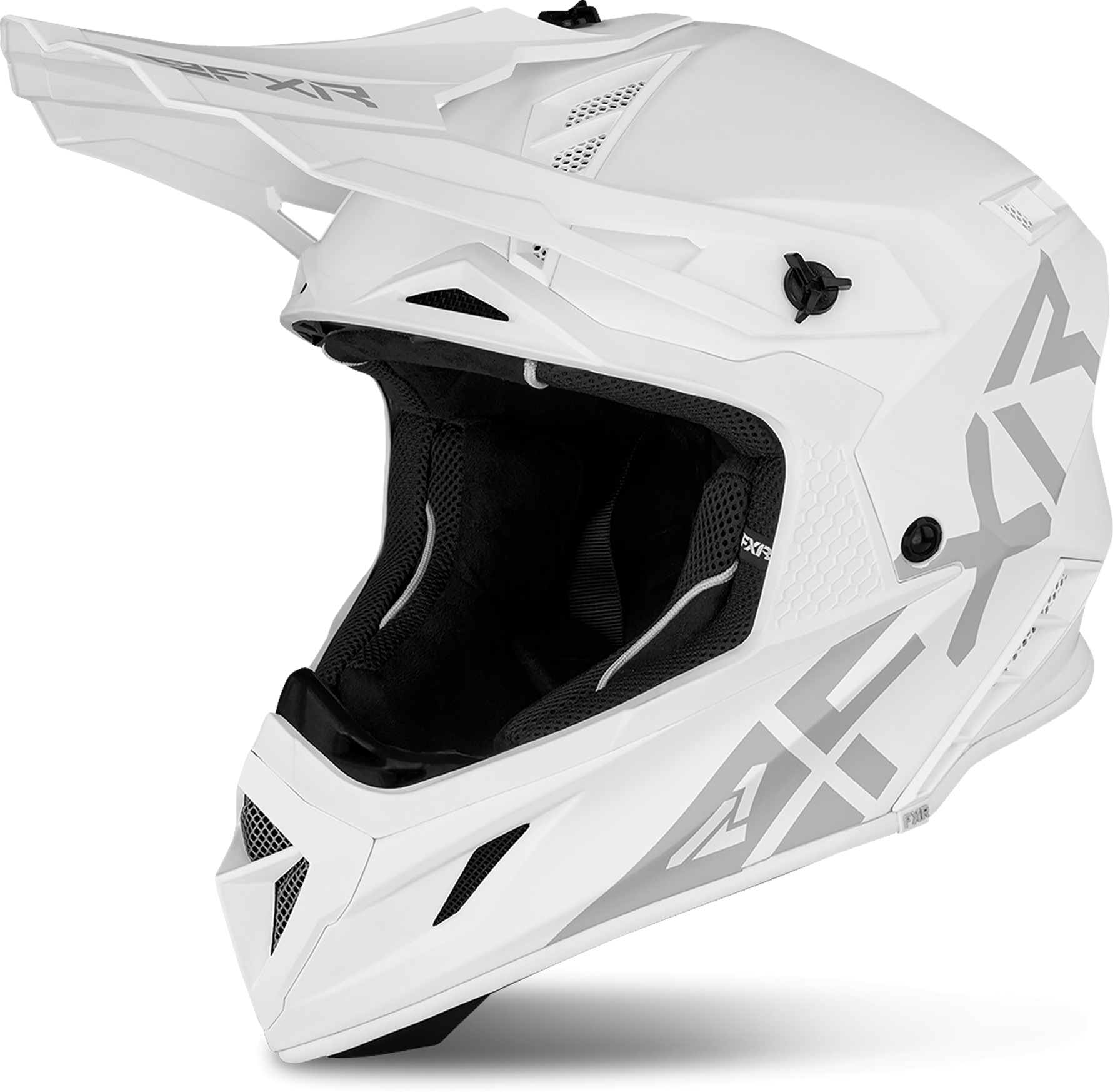 FXR Casco Cross  Helium Prime Bianco