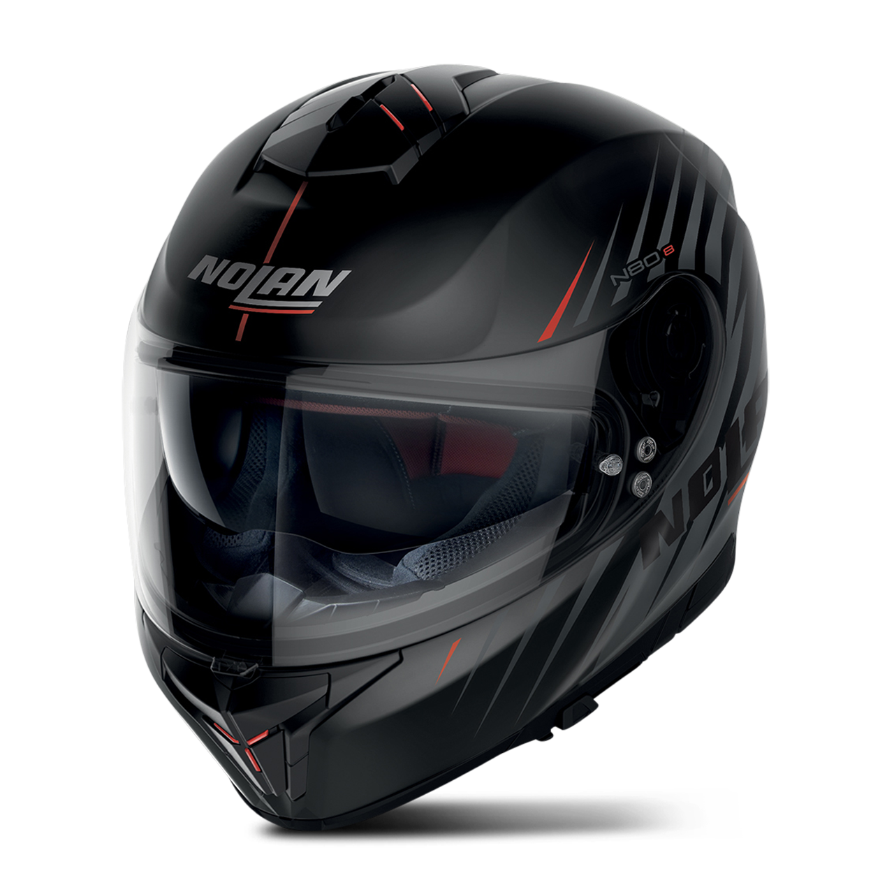 Nolan Casco Integrale  N80-8 Kosmos N-COM Flat Nero 63