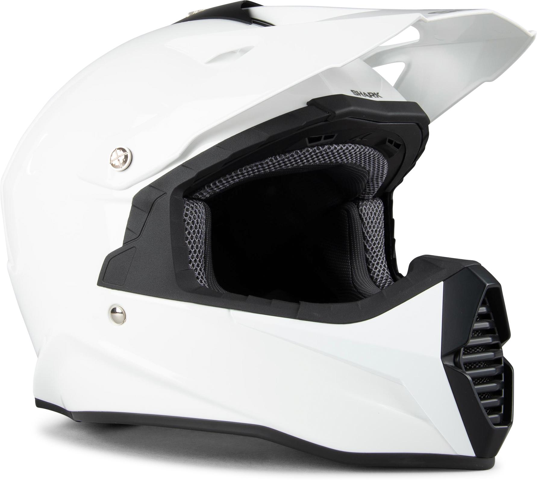 Shark Casco Cross  Varial Blank Bianco