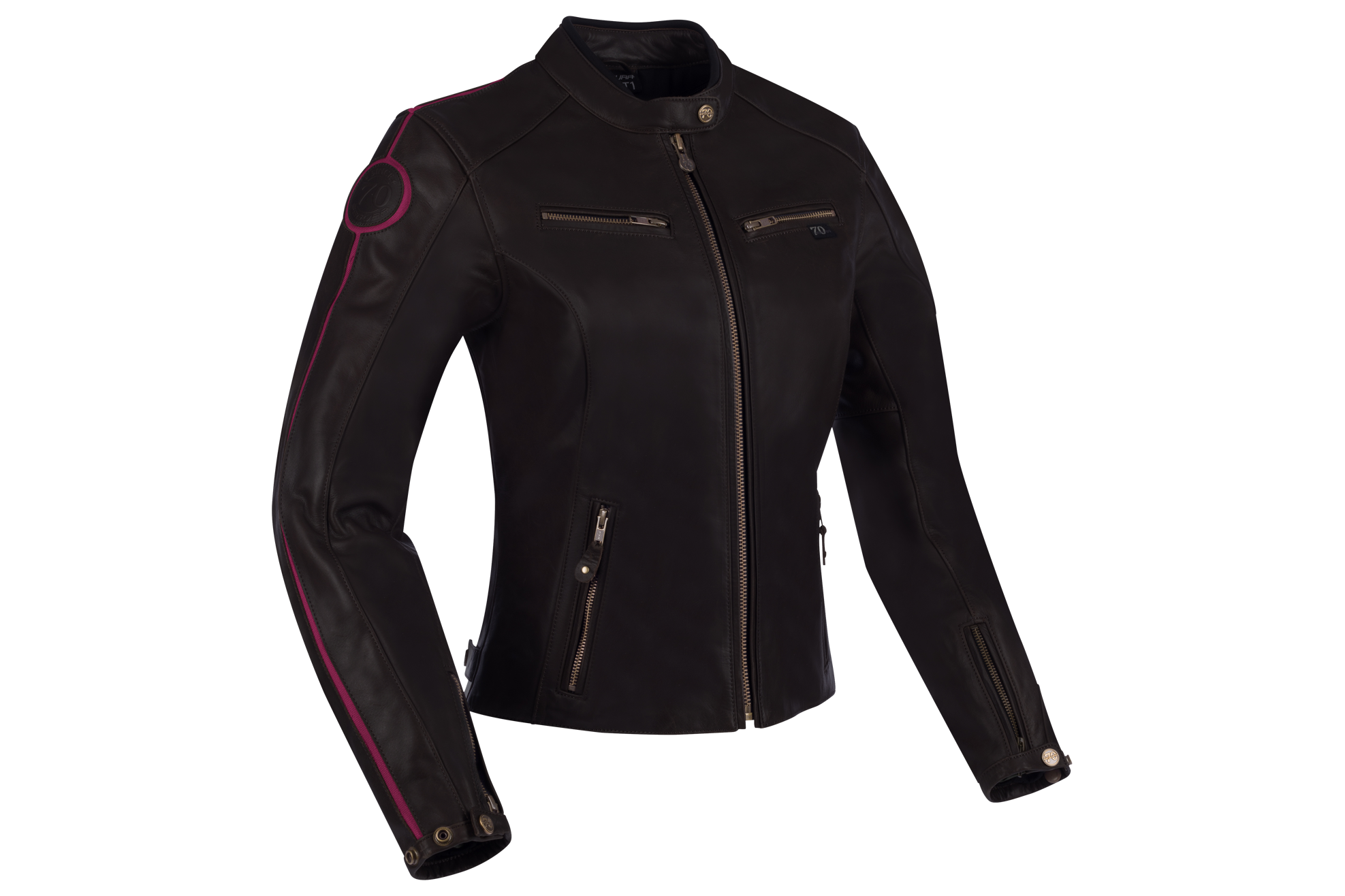 Segura Giacca Moto Donna  Devon Nero-Borgogna