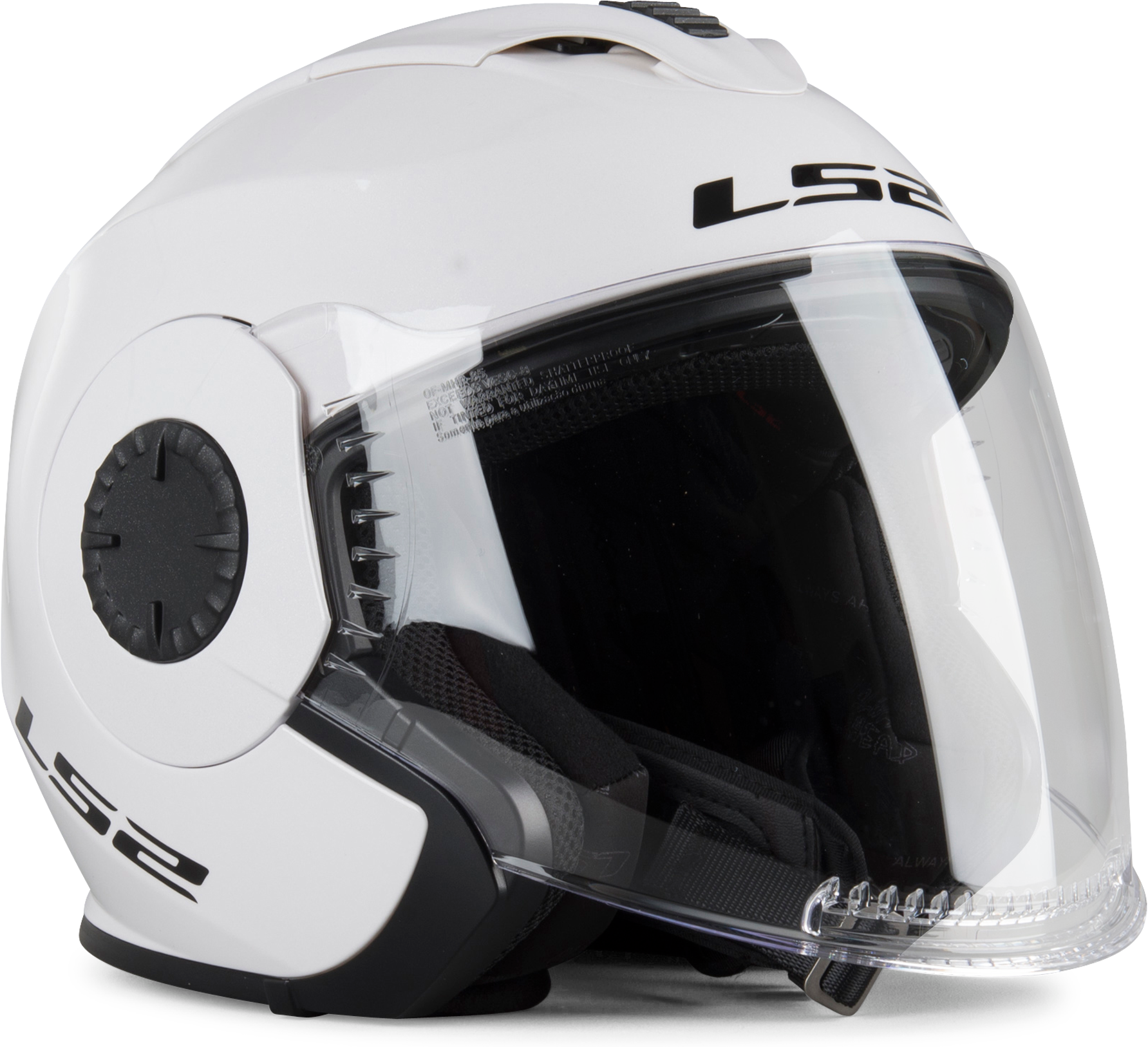 LS2 Casco Jet  OF570 Verso Single Mono Bianco Lucido