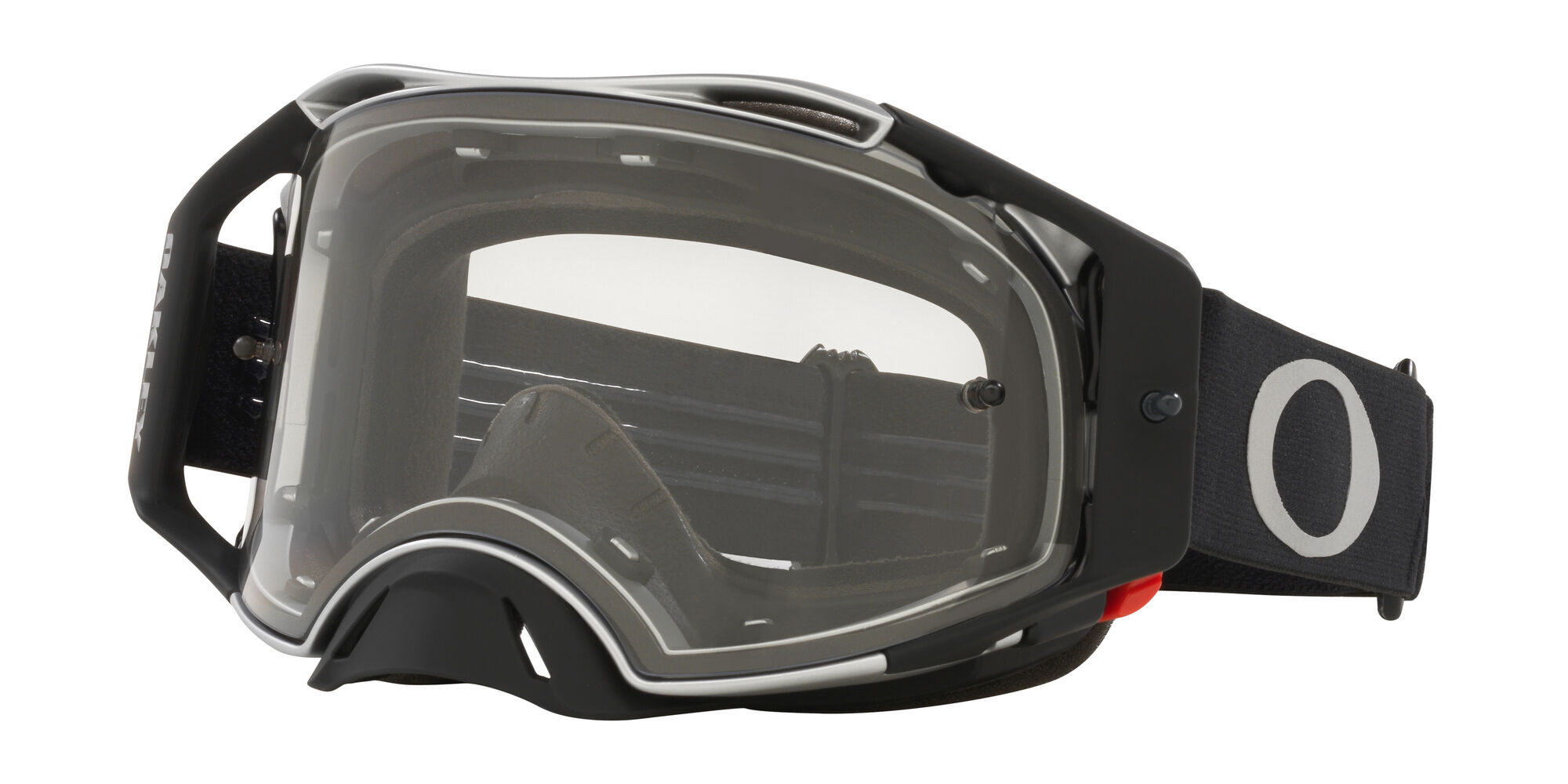 Oakley Maschera Cross  Airbrake Clear Tuff Blocks Nera Gunmetal