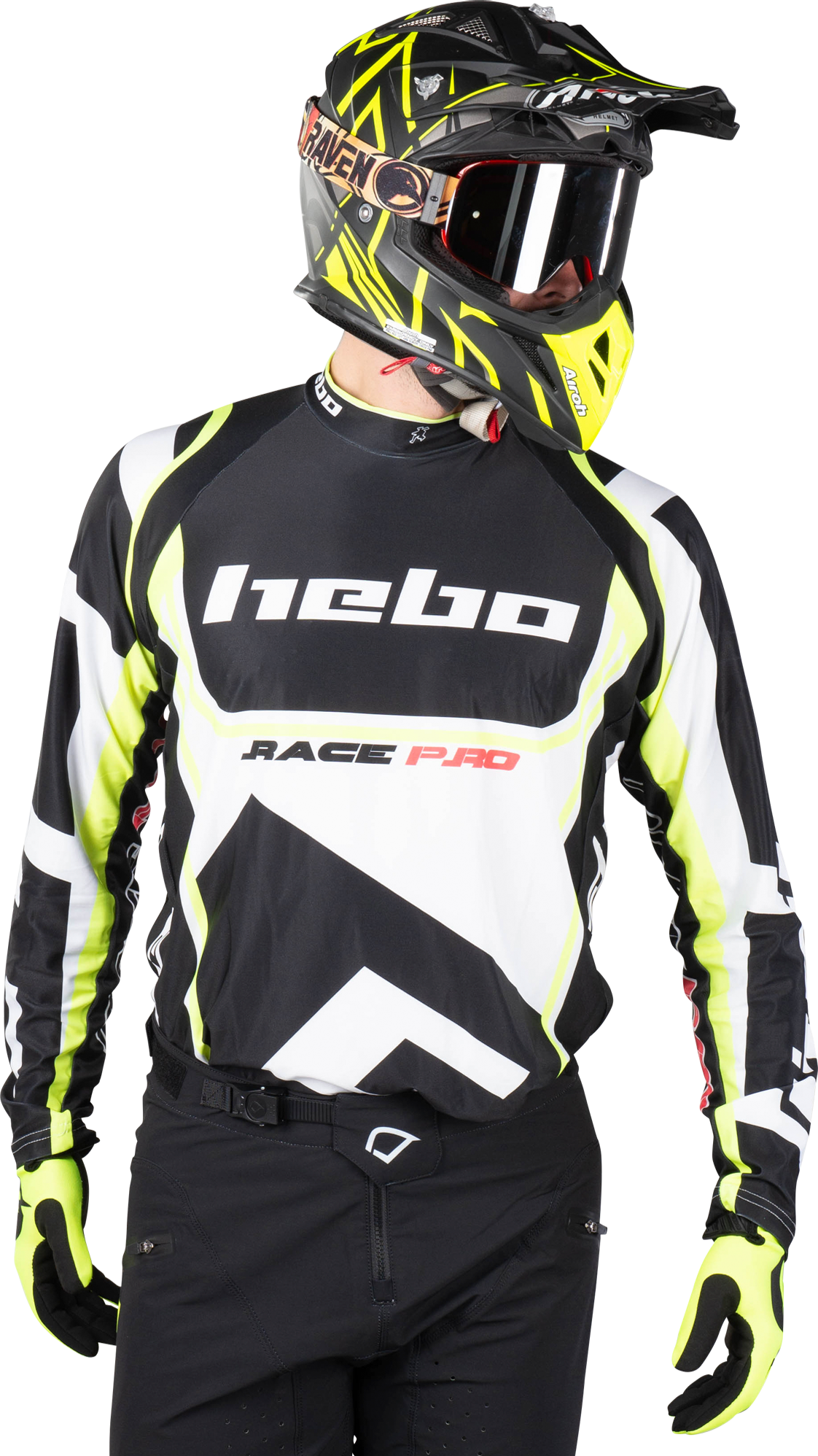 Hebo Maglia Cross  Trial Race Pro II Gialla