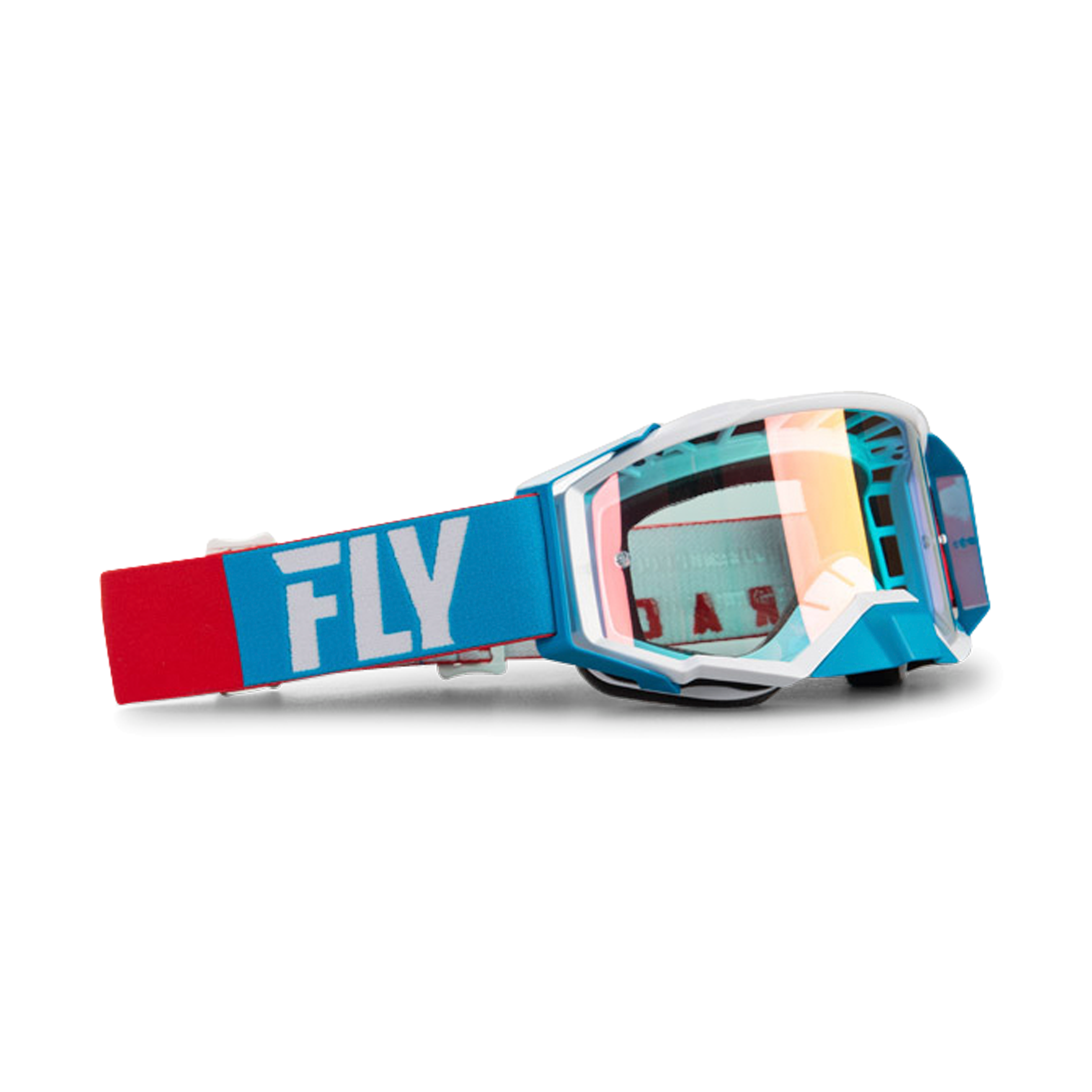 FLY Racing Maschera Cross FLY Zone Pro Rosso-Bianco-Blu