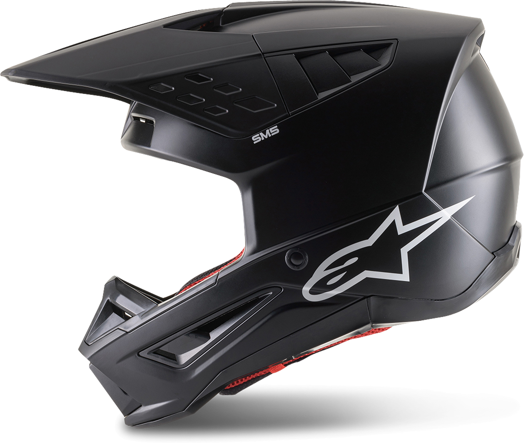 Alpinestars Casco Cross  SM5 Solid Nero Opaco