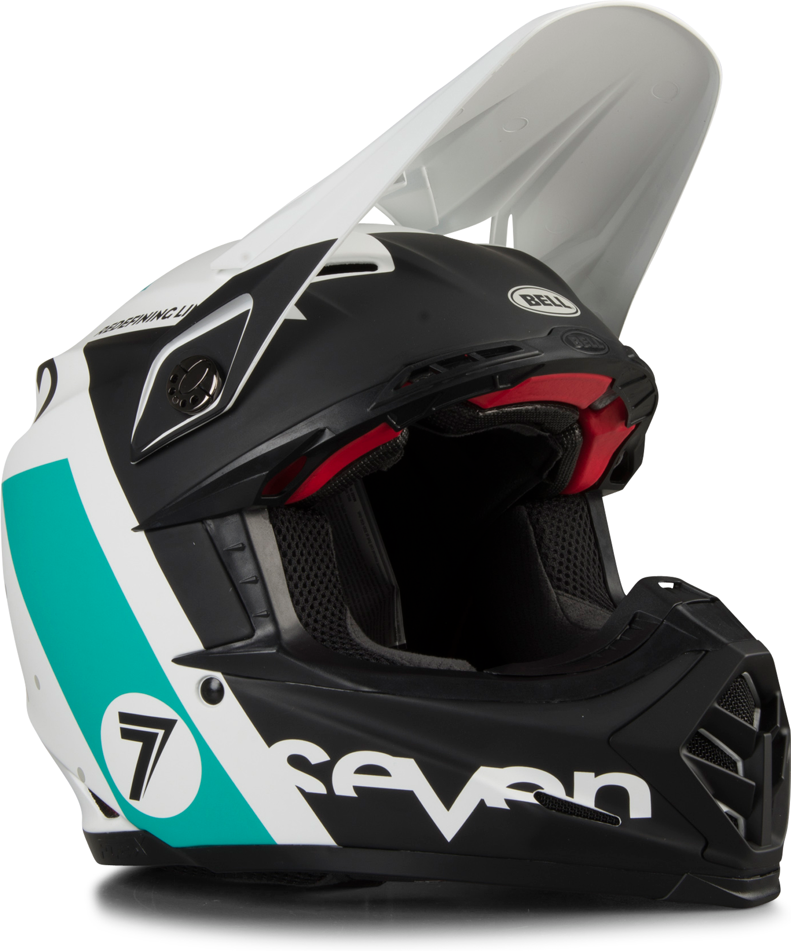 Bell Casco cross  Moto-9 Flex Seven Flight Verde acqua