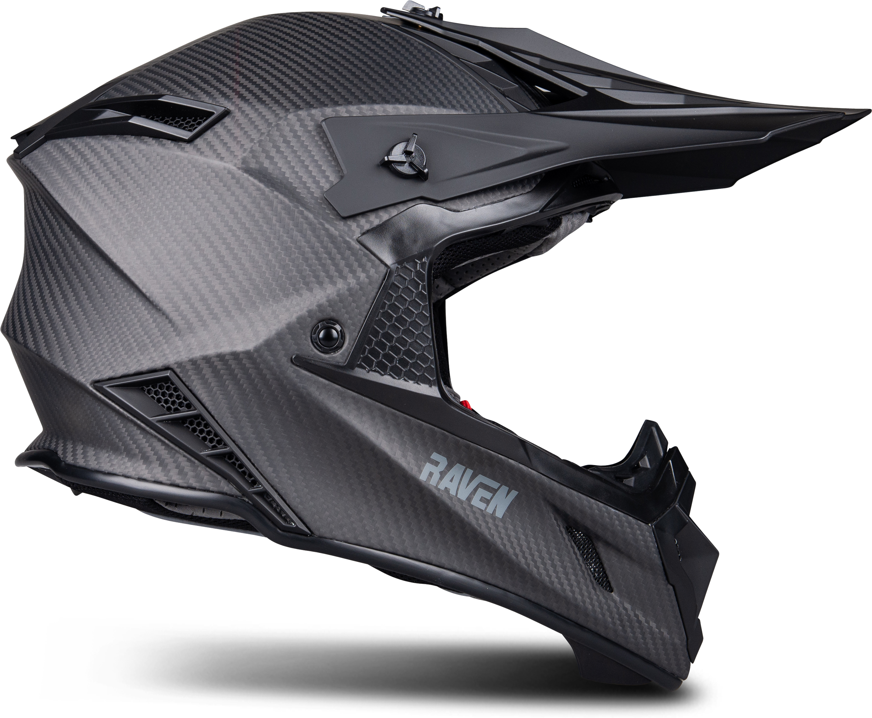 Raven Casco Cross  Ipsum Evo Carbonio Opaco