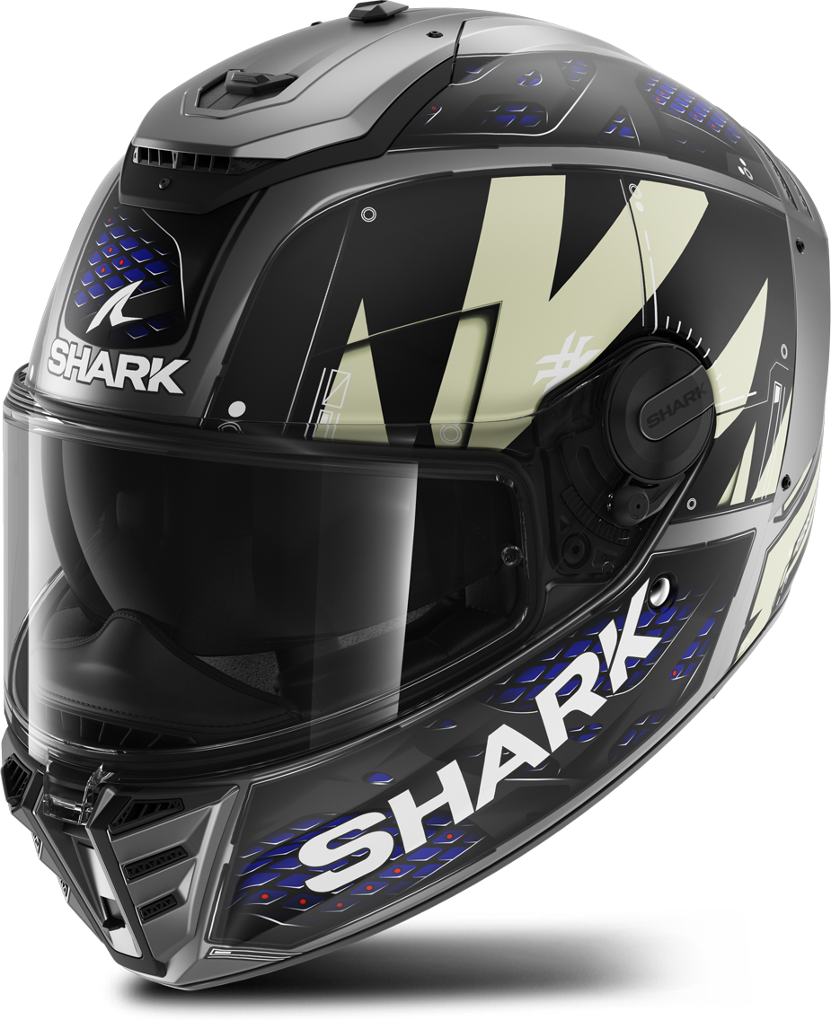 Shark Casco Integrale  Spartan RS Stingrey Antracite-Blu