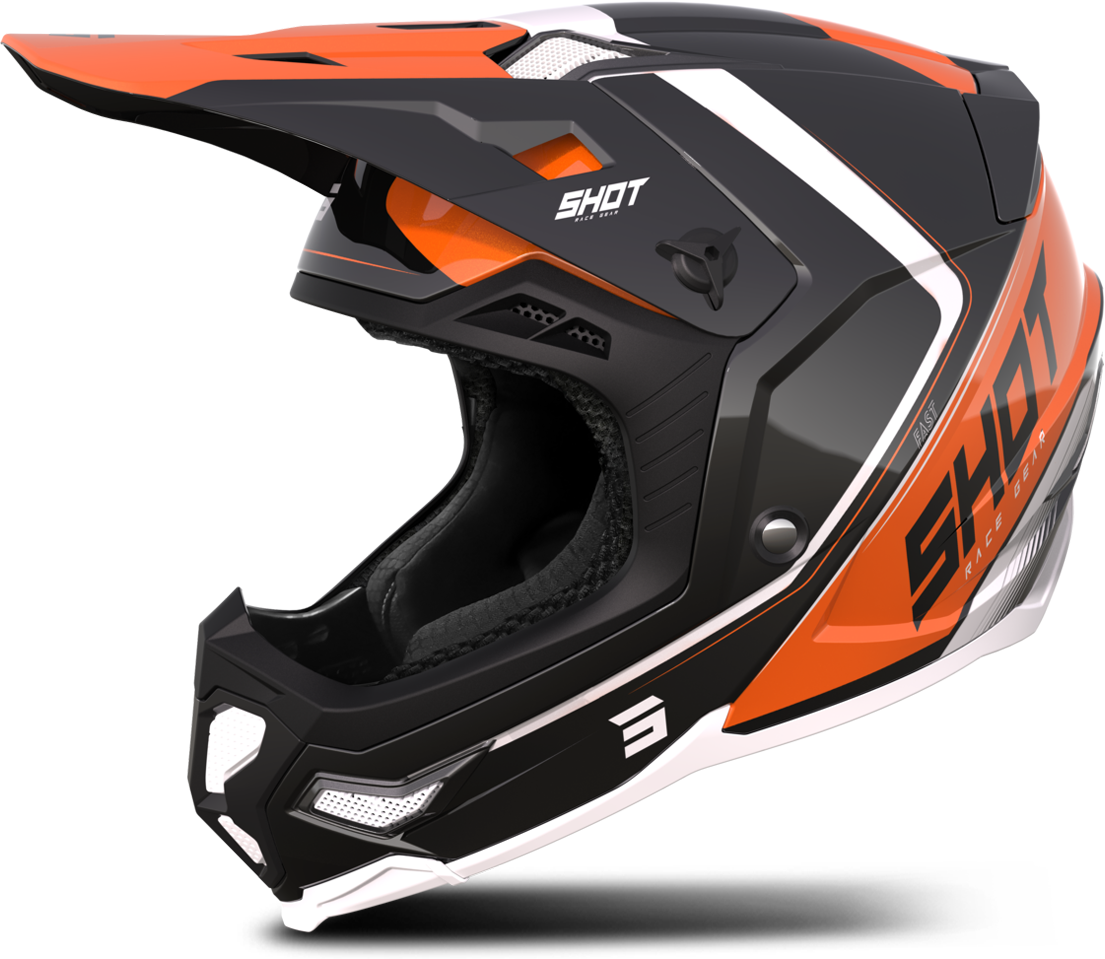 Shot Race Gear Casco Cross Shot Core Fast Mips® Arancio Perlato