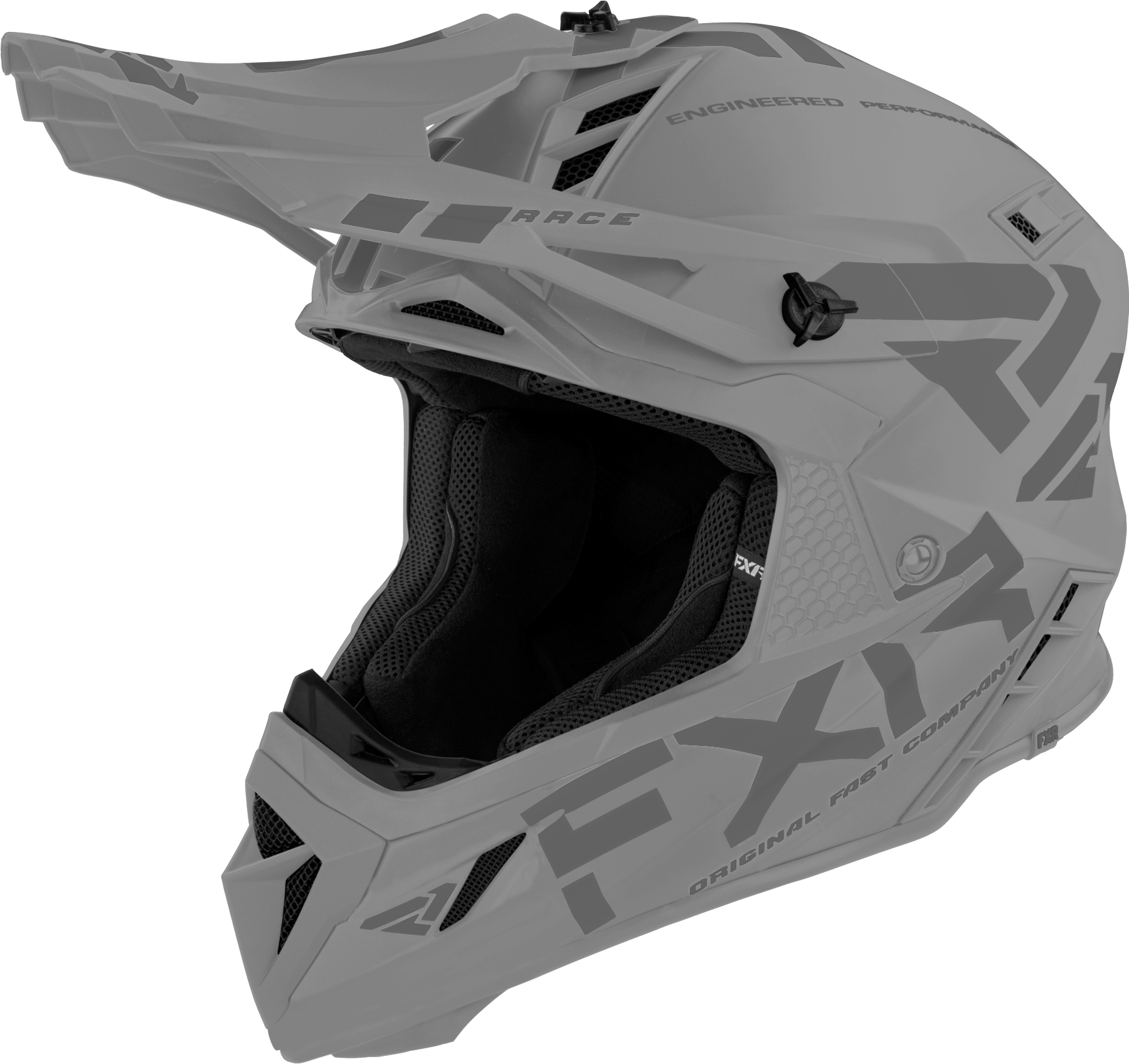 FXR Casco Cross  Helium Prime Steel