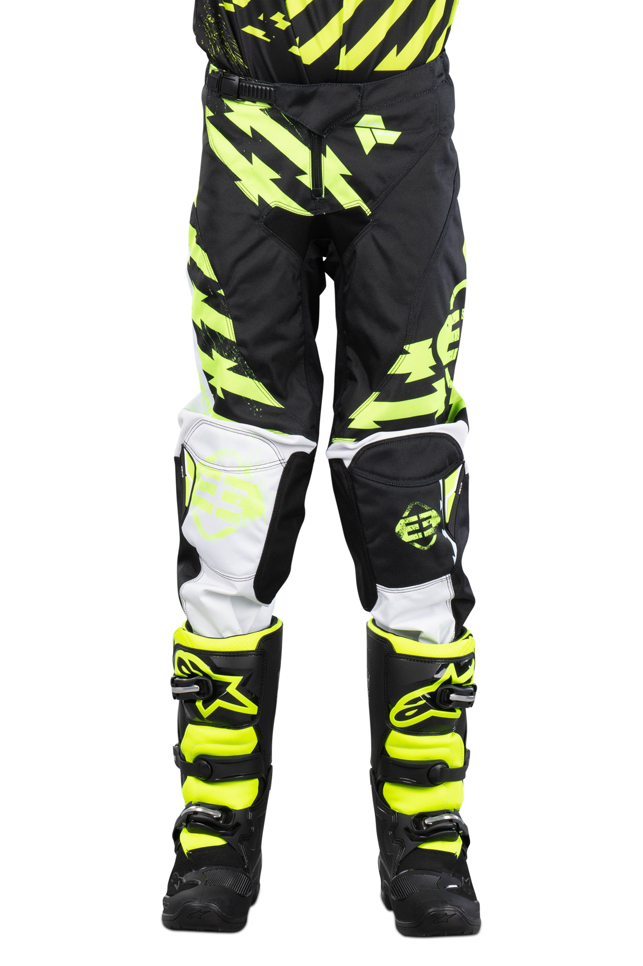 Freegun Pantaloni Cross Bambino  Outlaw Blu-Giallo Fluo