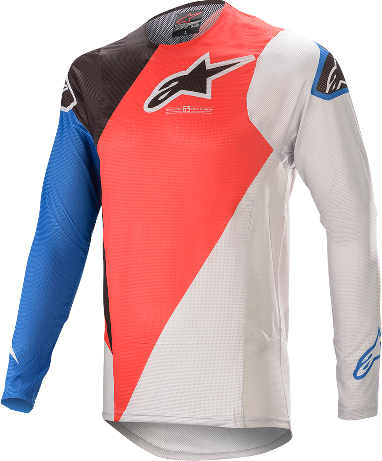 Alpinestars Maglia Cross  Supertech Blaze Rosso-Blu