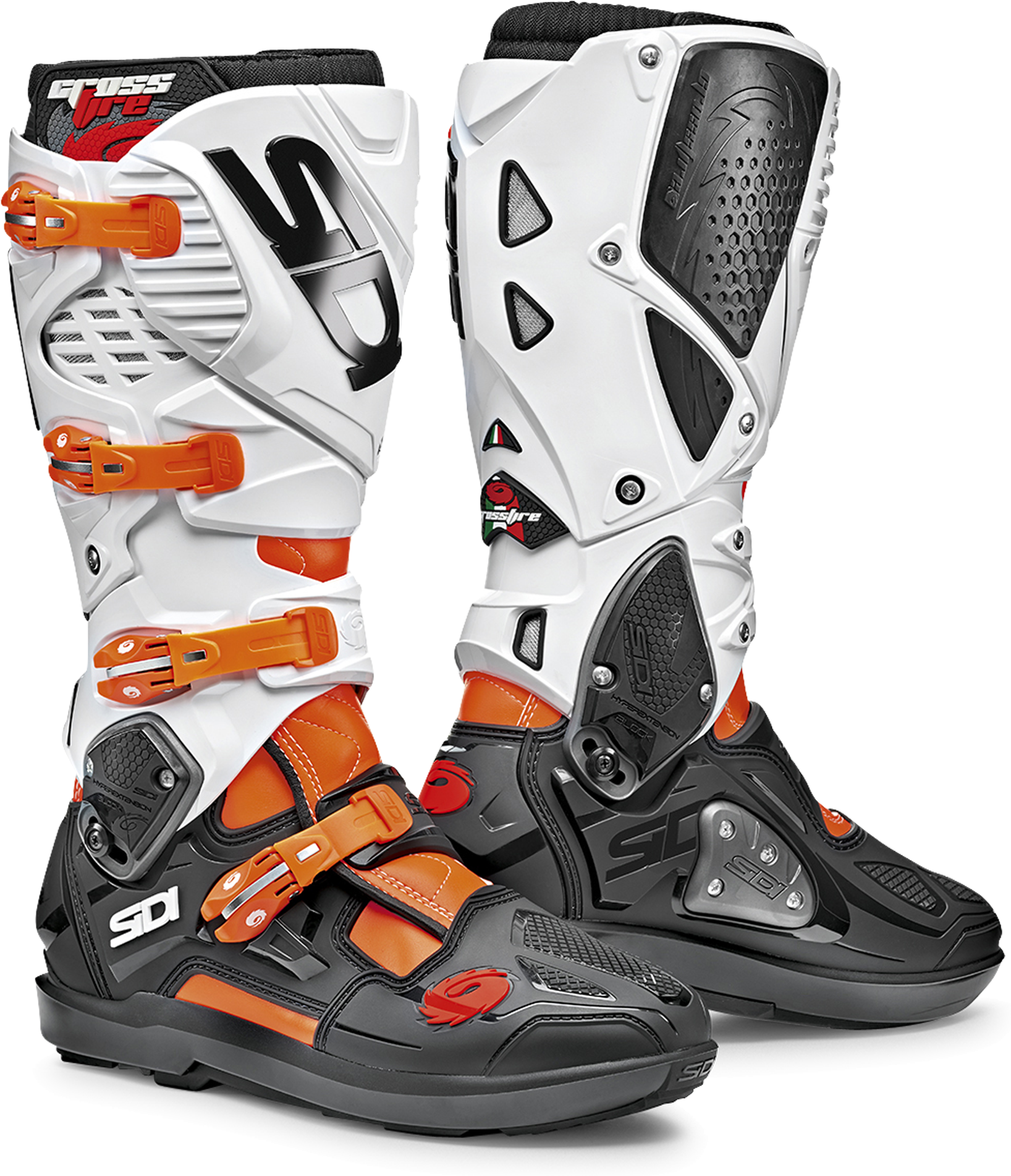 Sidi Stivali Cross  Crossfire 3 SRS Arancio Fluo-Nero