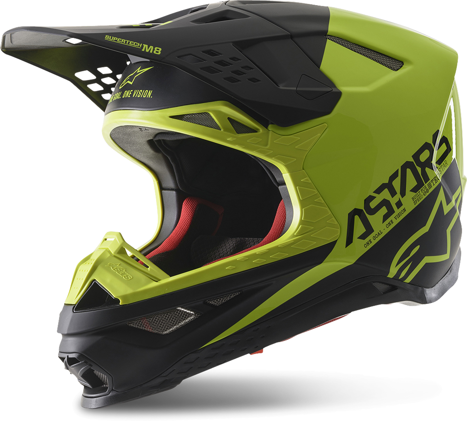 Alpinestars Casco Cross  Supertech S-M8 Mips® Echo Nero-Giallo