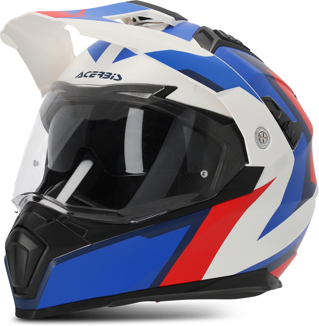 Acerbis Casco Modulare  Flip Bianco-Blu-Rosso