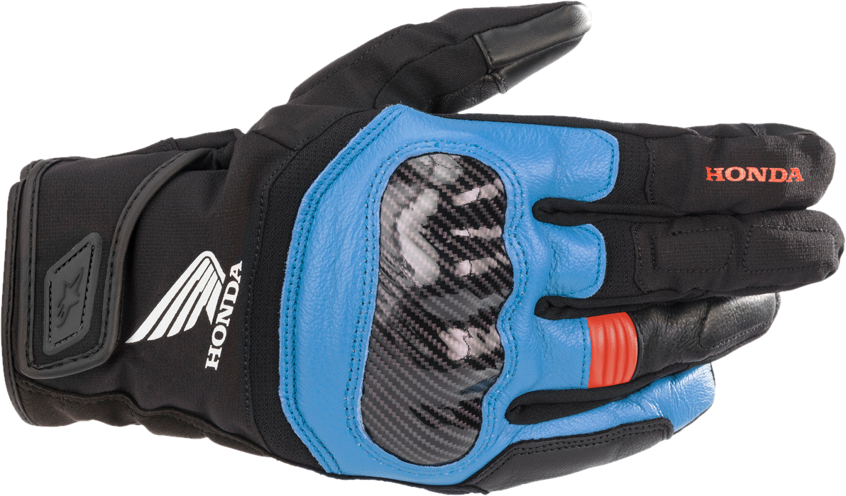 Alpinestars Guanti Moto Honda SMX Z Drystar Nero-Blu-Rosso