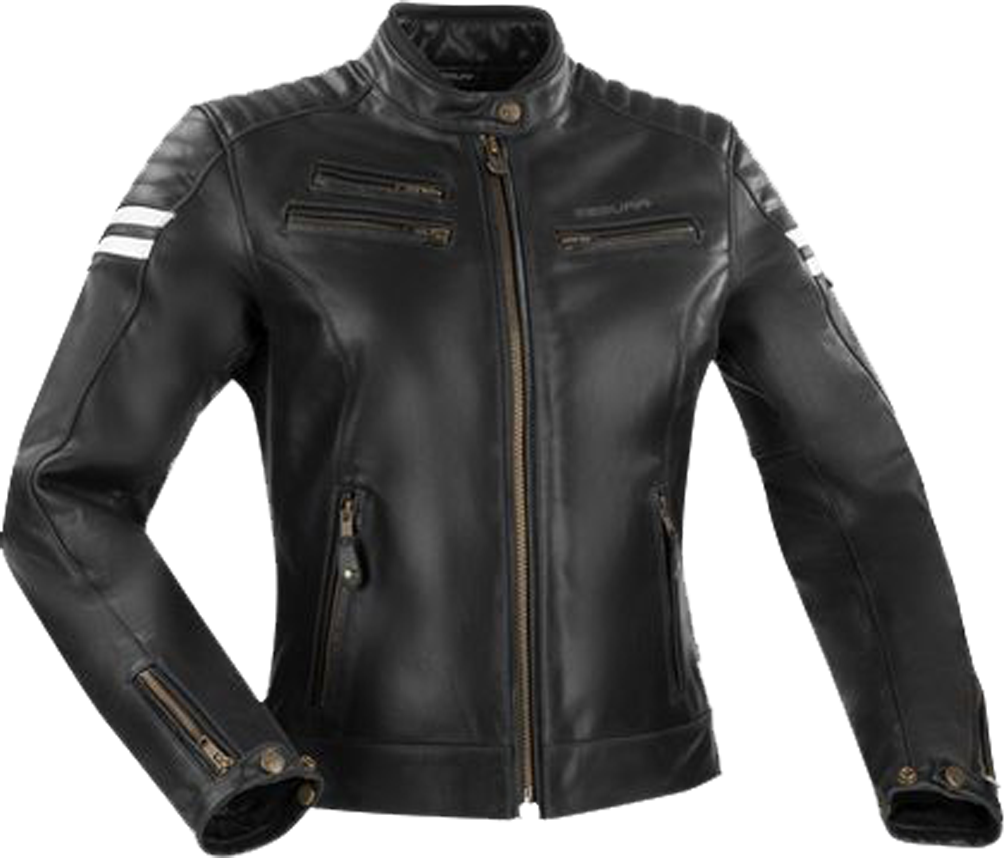 Segura Giacca Moto Donna  Lady Funky Nero-Bianco