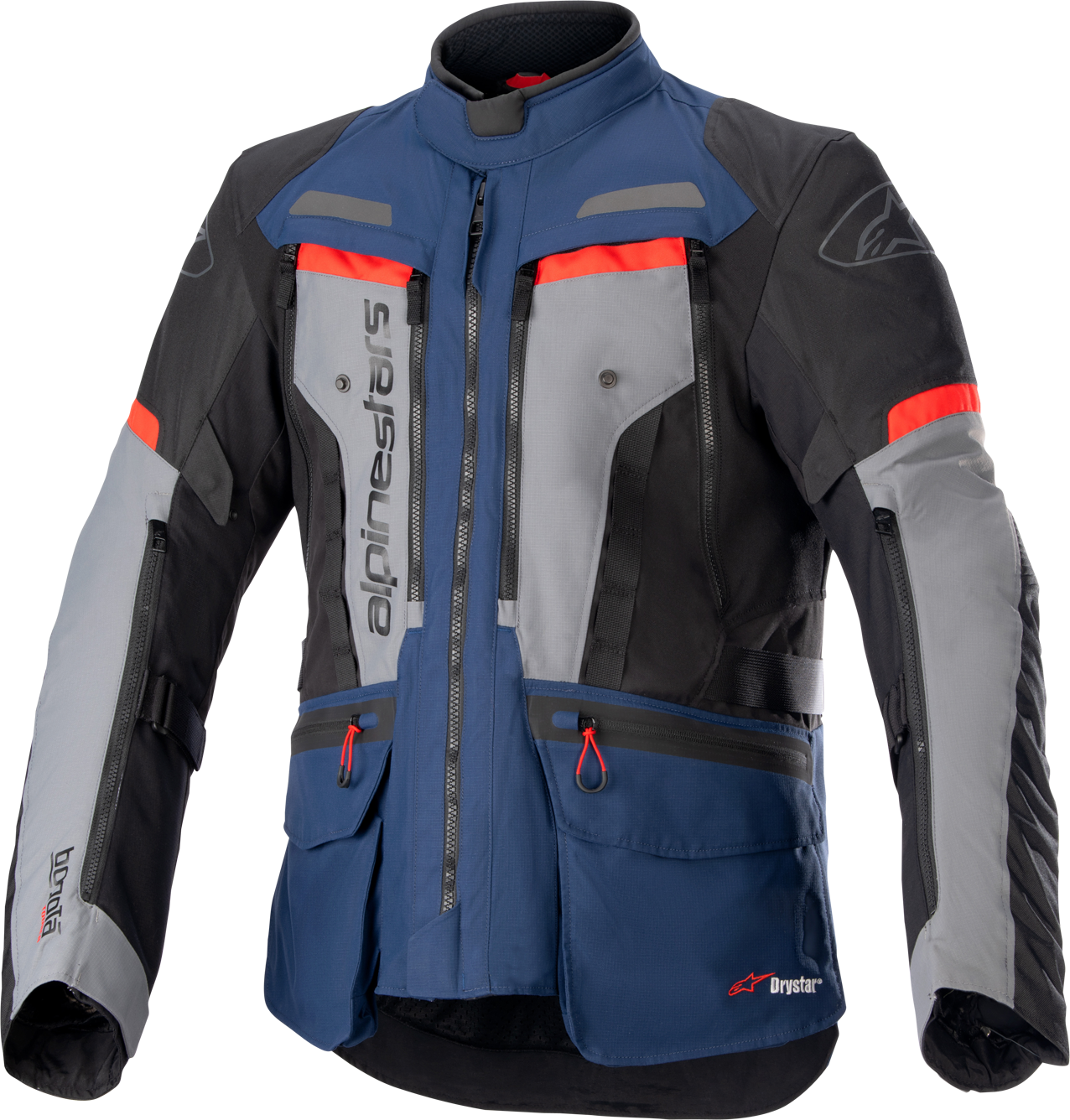 Alpinestars Giacca Moto  Bogotà Pro Drystar Blu Scuro-Nero-Rosso