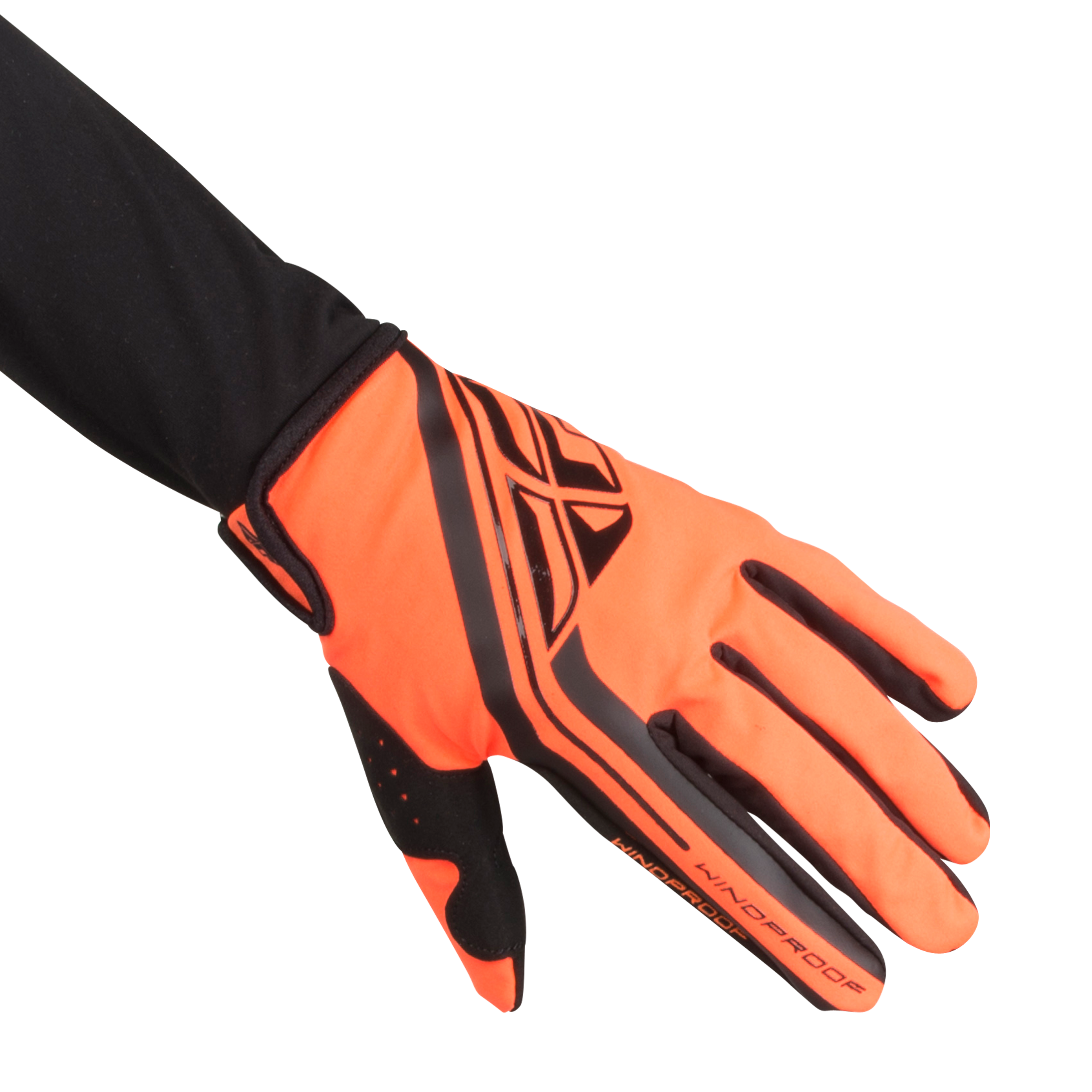 FLY Racing Guanti cross FLY Windproof Lite Arancione-Nero