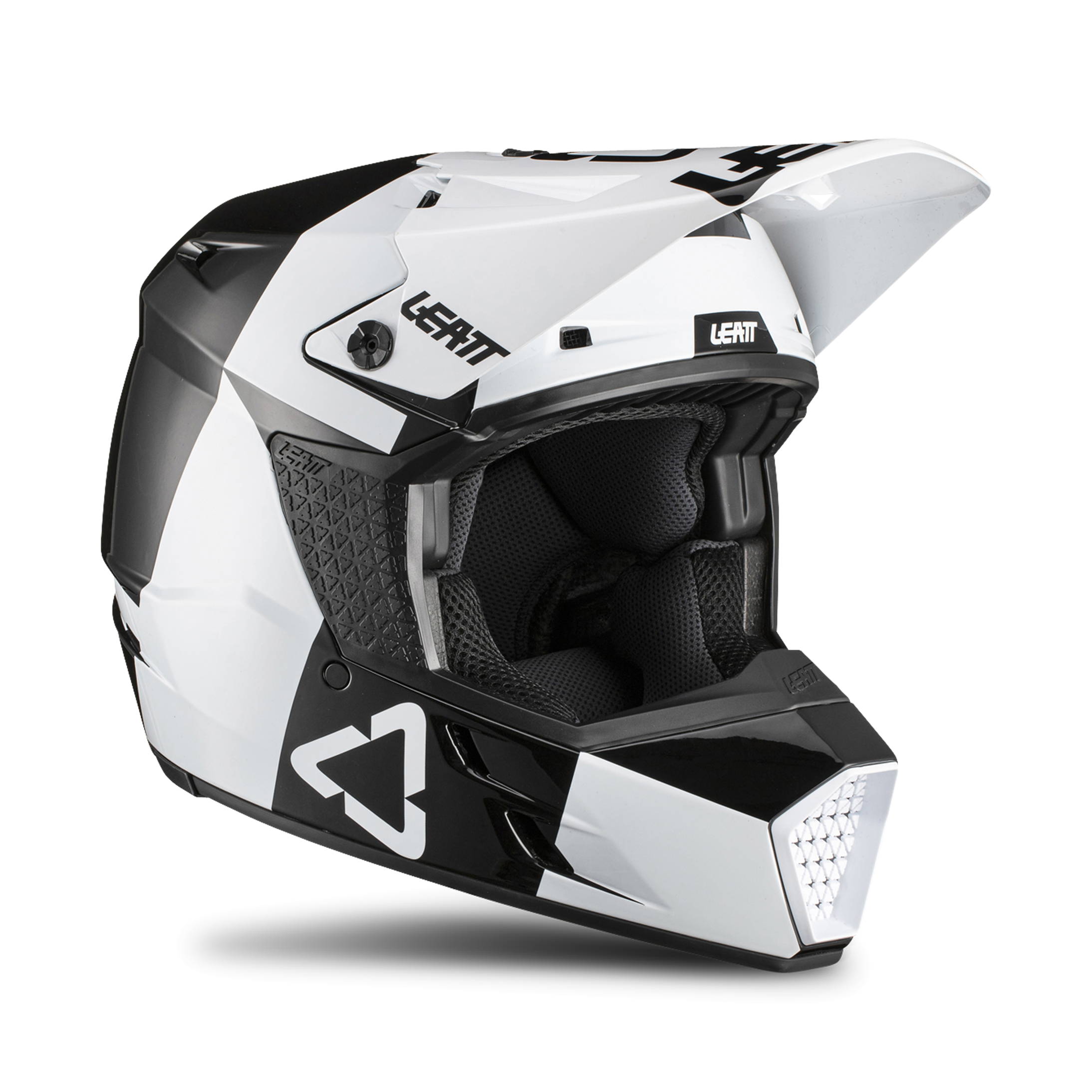 Leatt Casco Cross  Moto 3.5 Nero-Bianco